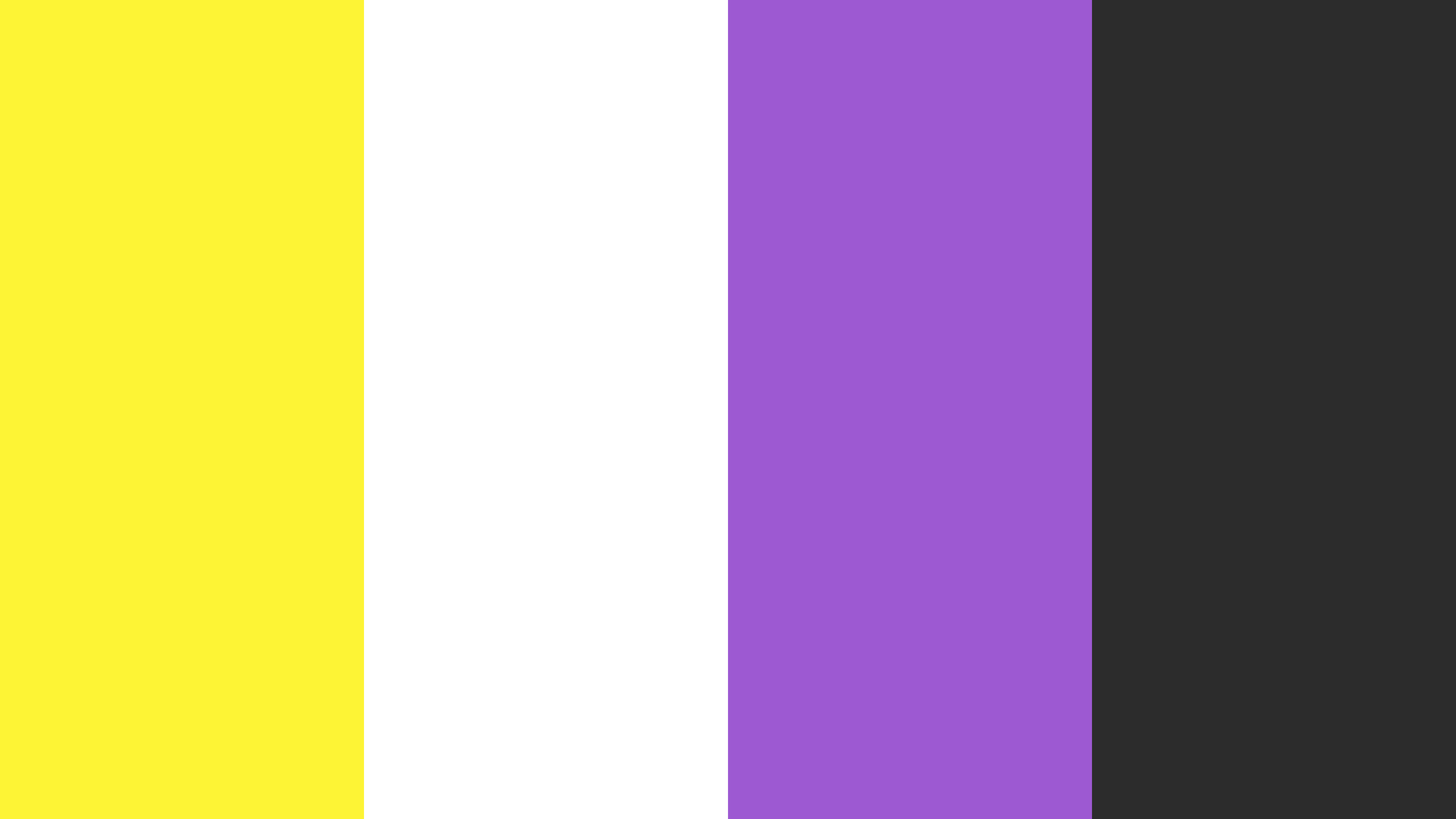 Nonbinary Vertical Pride Stripes desktop wallpaper in 4K