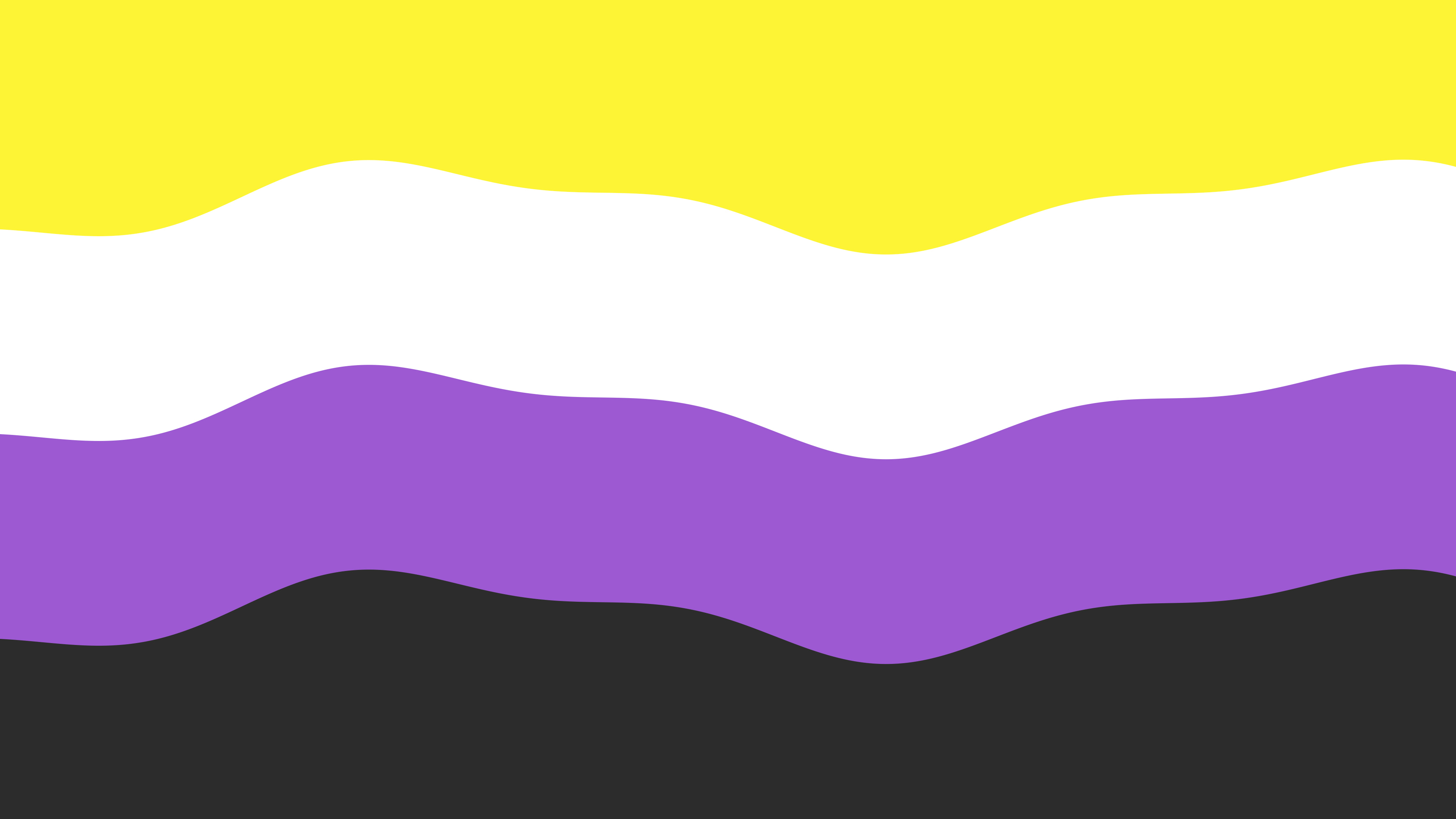 Nonbinary Wavy Pride Flag desktop wallpaper in 4K