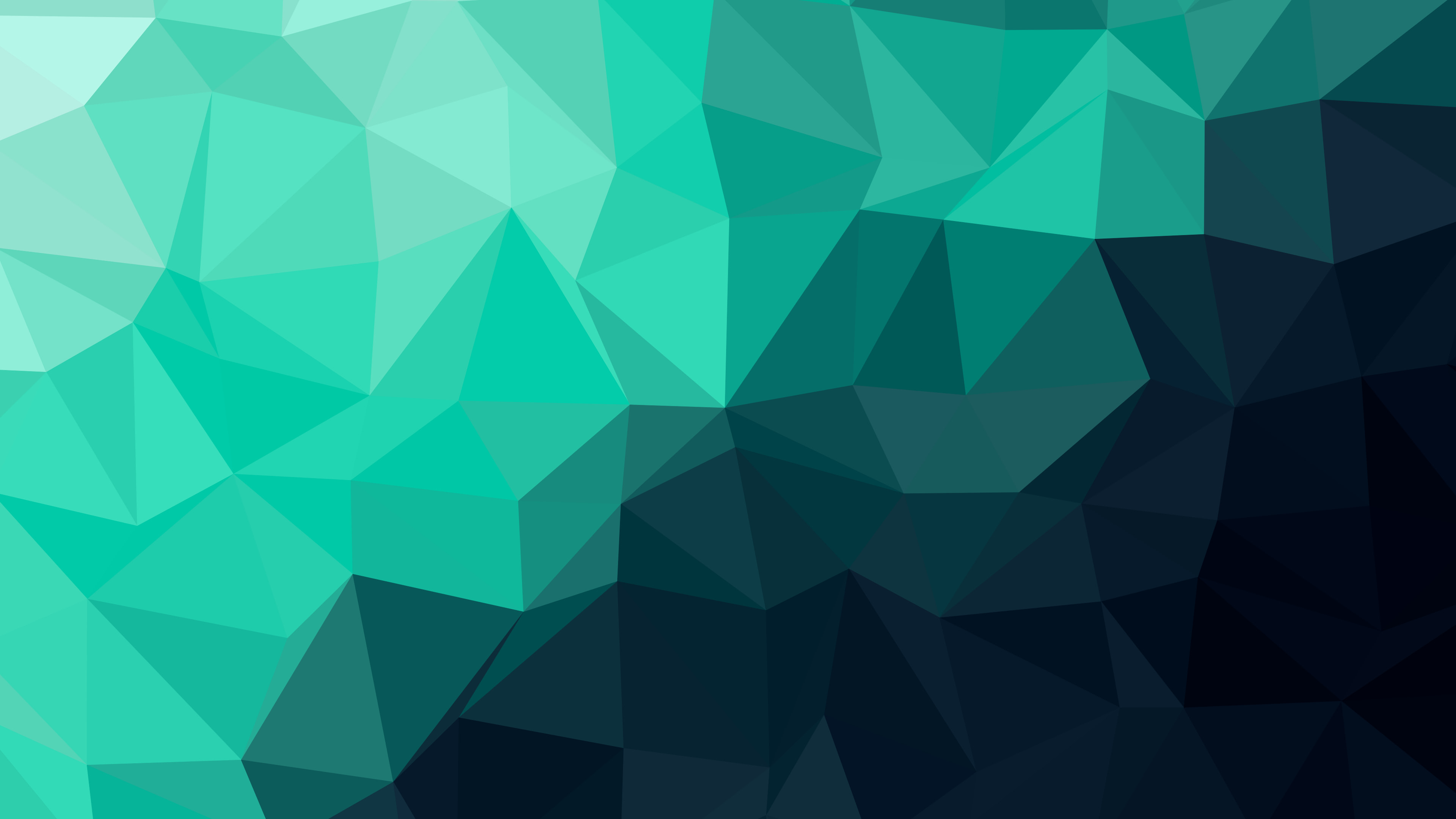 Northern Lights Low Poly desktop wallpaper in 4K
