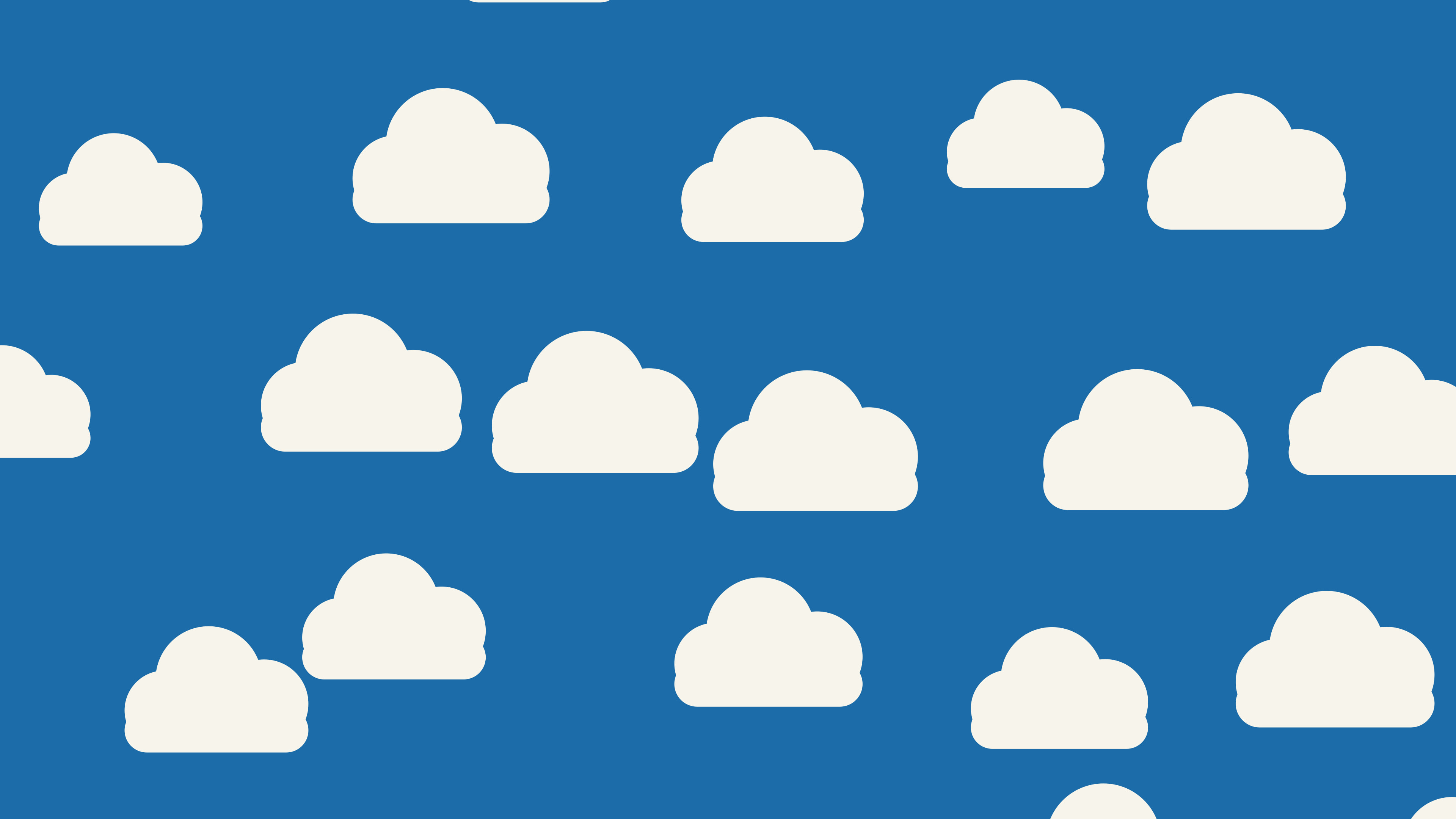 Ocean Blue Cloud Pattern desktop wallpaper in 4K