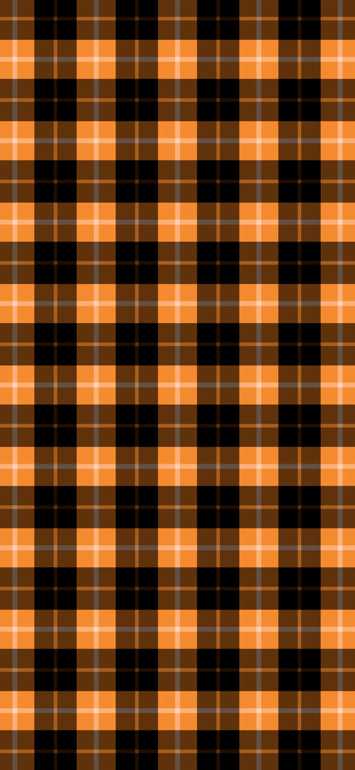 Orange and Black Tartan Plaid wallpaper for iPhone and Android