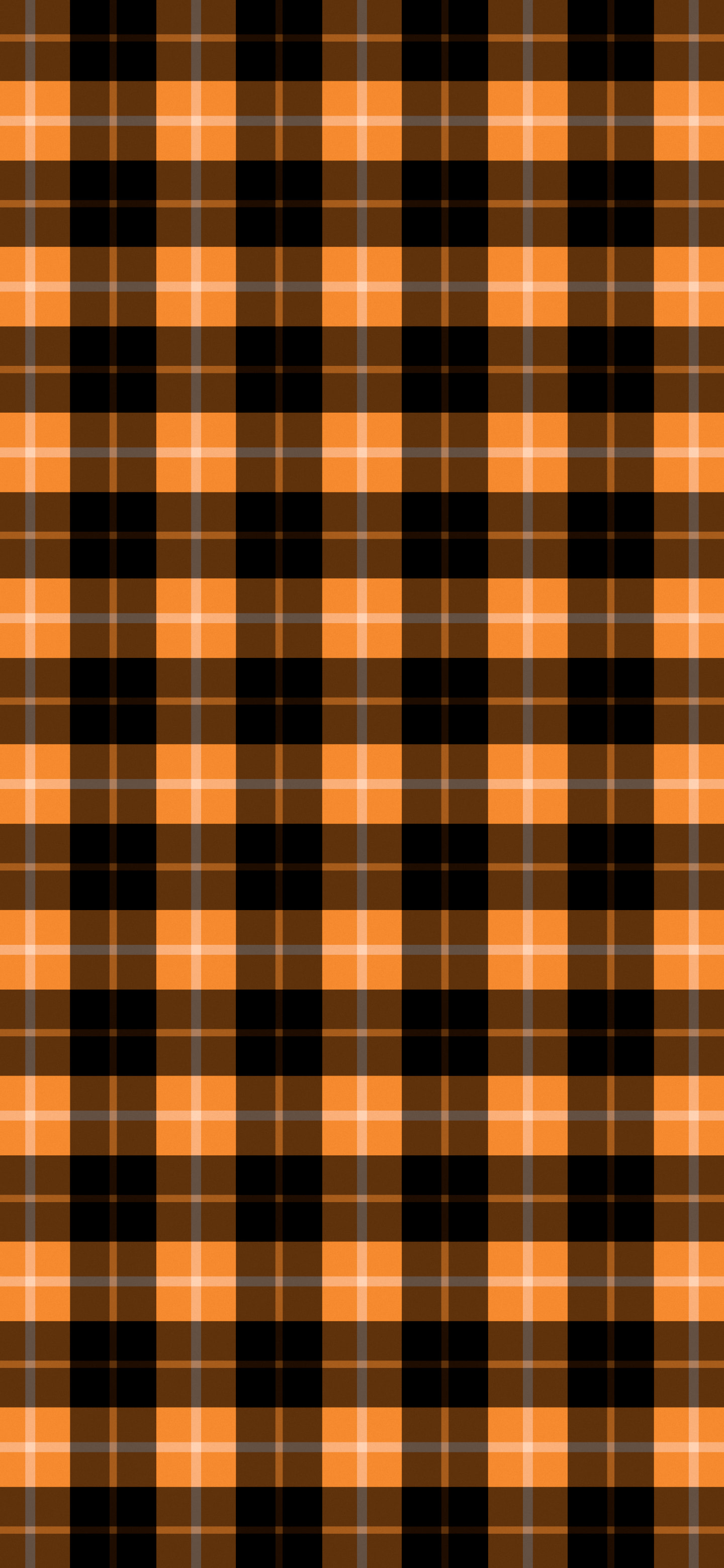 Orange and Black Tartan Plaid wallpaper for iPhone and Android