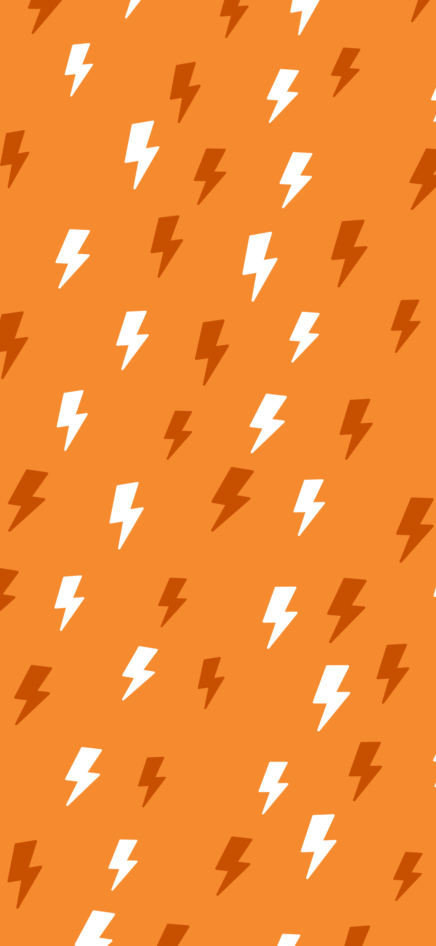 Orange Lightning Bolt Pattern wallpaper for iPhone and Android