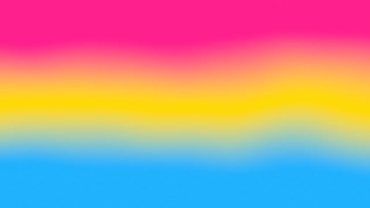 Pansexual Pride Gradient desktop wallpaper in 4K