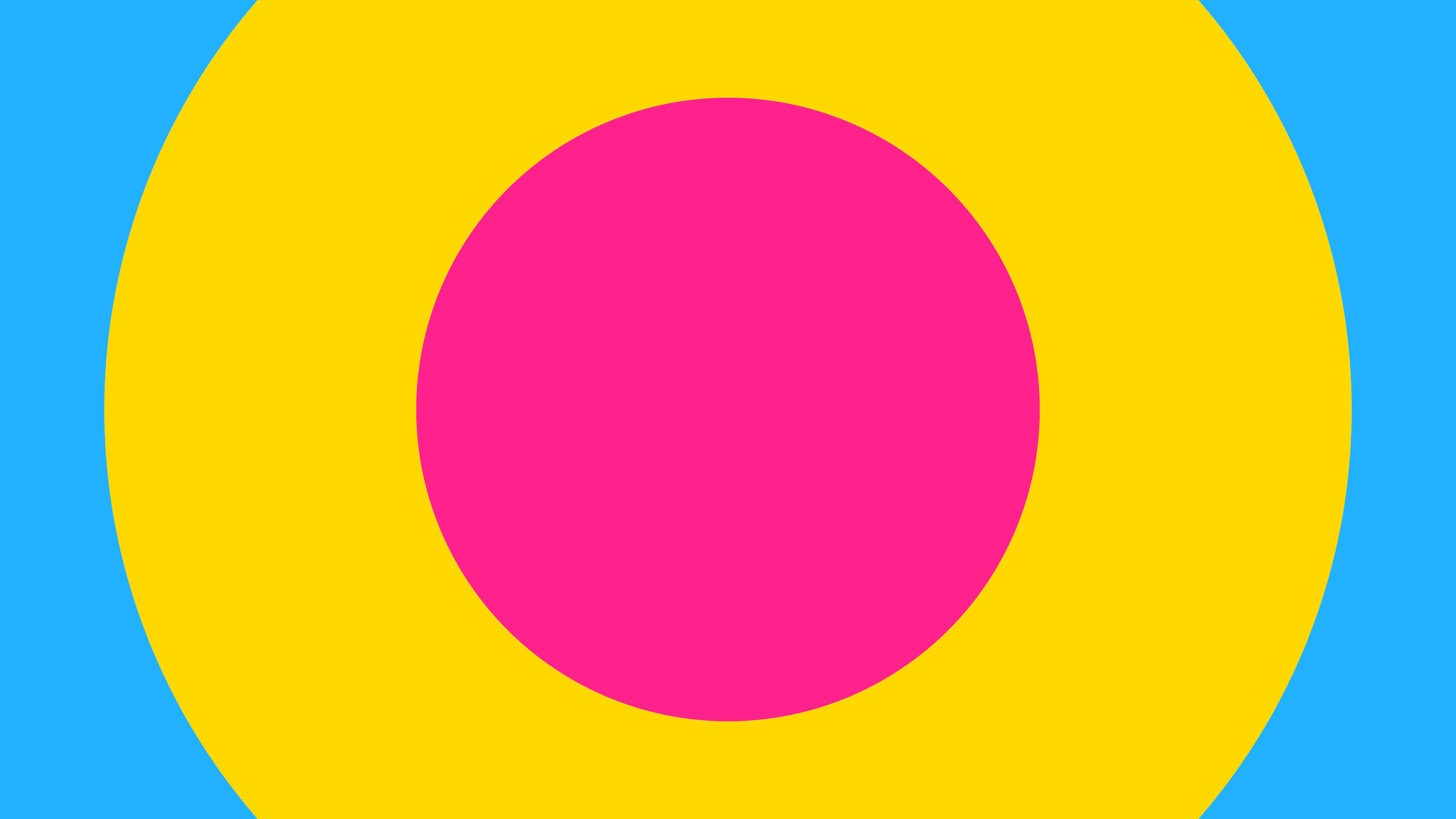 Pansexual Pride Rings desktop wallpaper in 4K