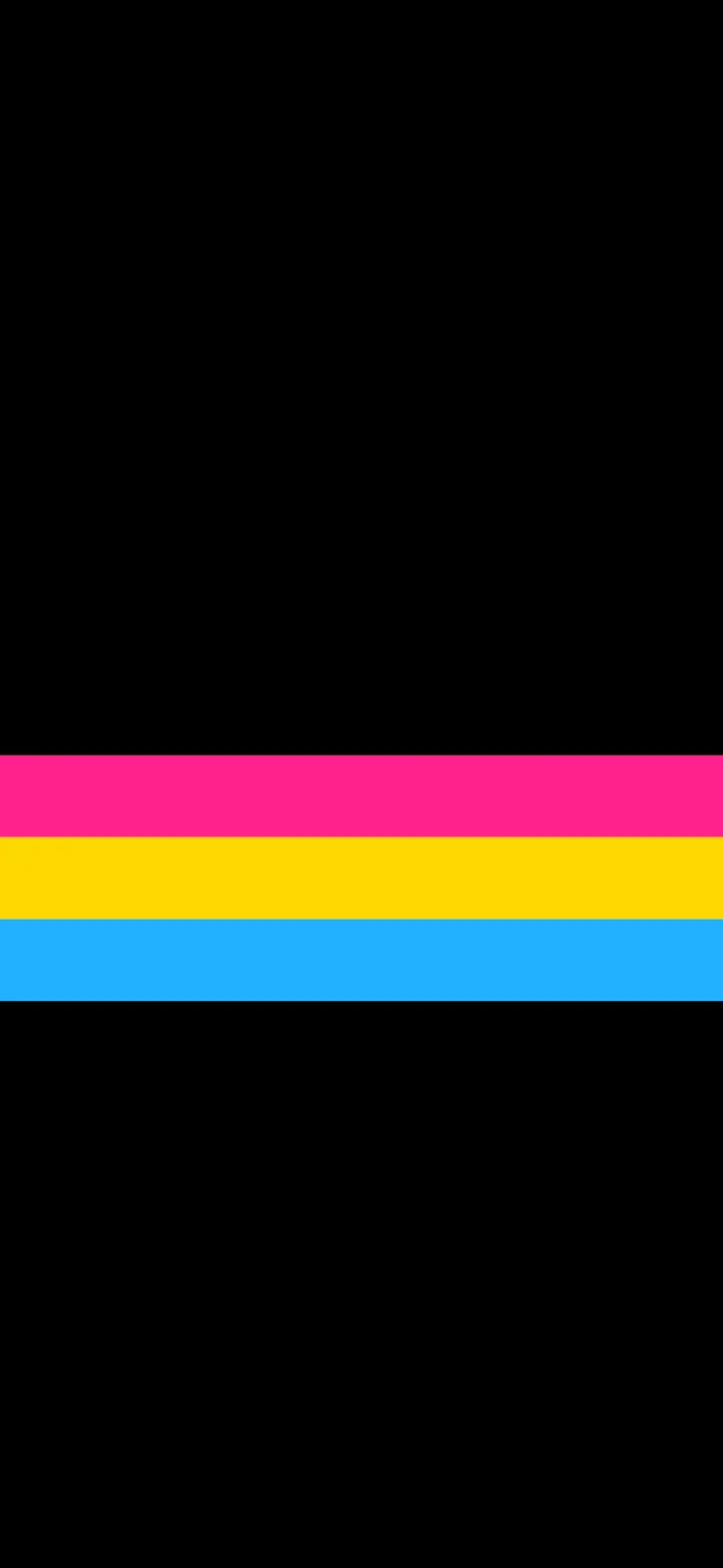 Pansexual Subtle Pride Stripe wallpaper for iPhone and Android
