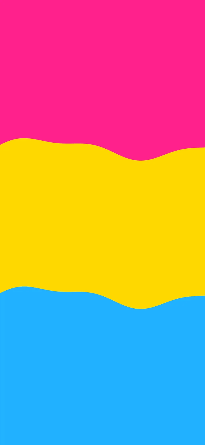 Pansexual Wavy Pride Flag wallpaper for iPhone and Android