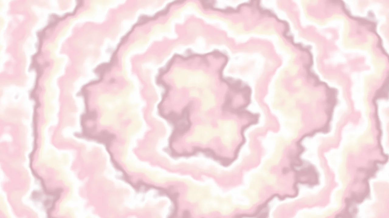 Pastel Pink and Cream Bullseye Tie Dye desktop wallpaper in 4K