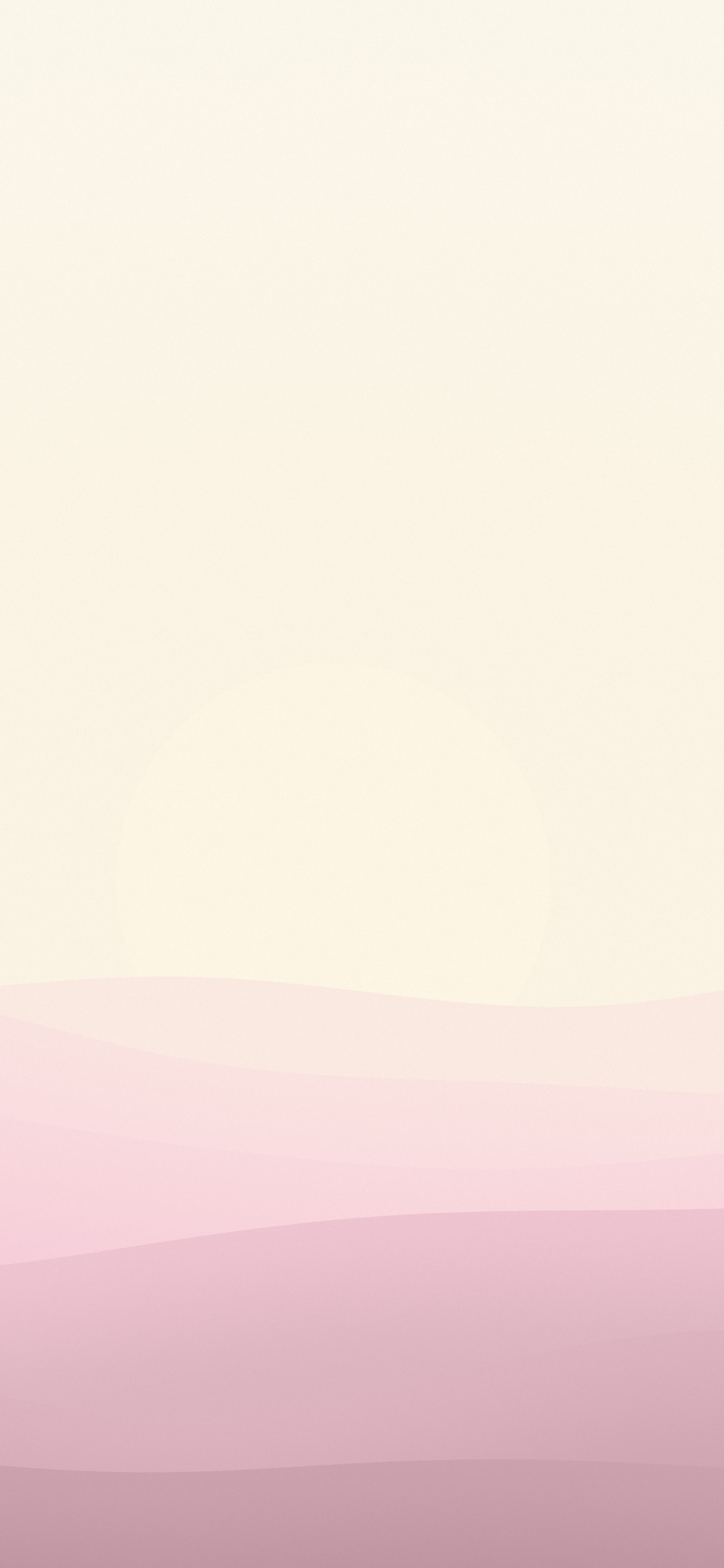 Pastel Pink and Cream Minimalist Sunset Hills wallpaper for iPhone and Android