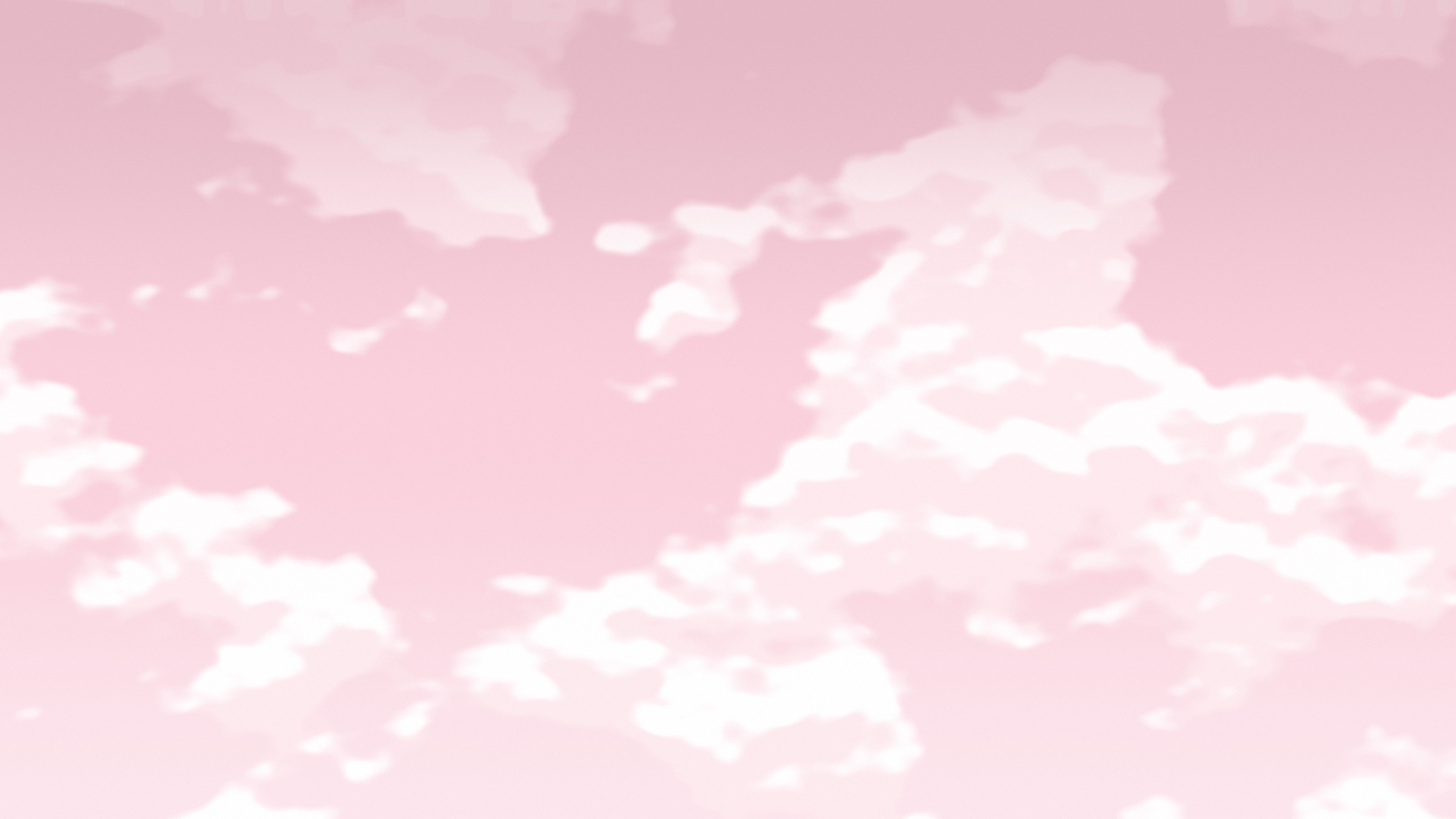 Pastel Pink Cloudy Sky desktop wallpaper in 4K