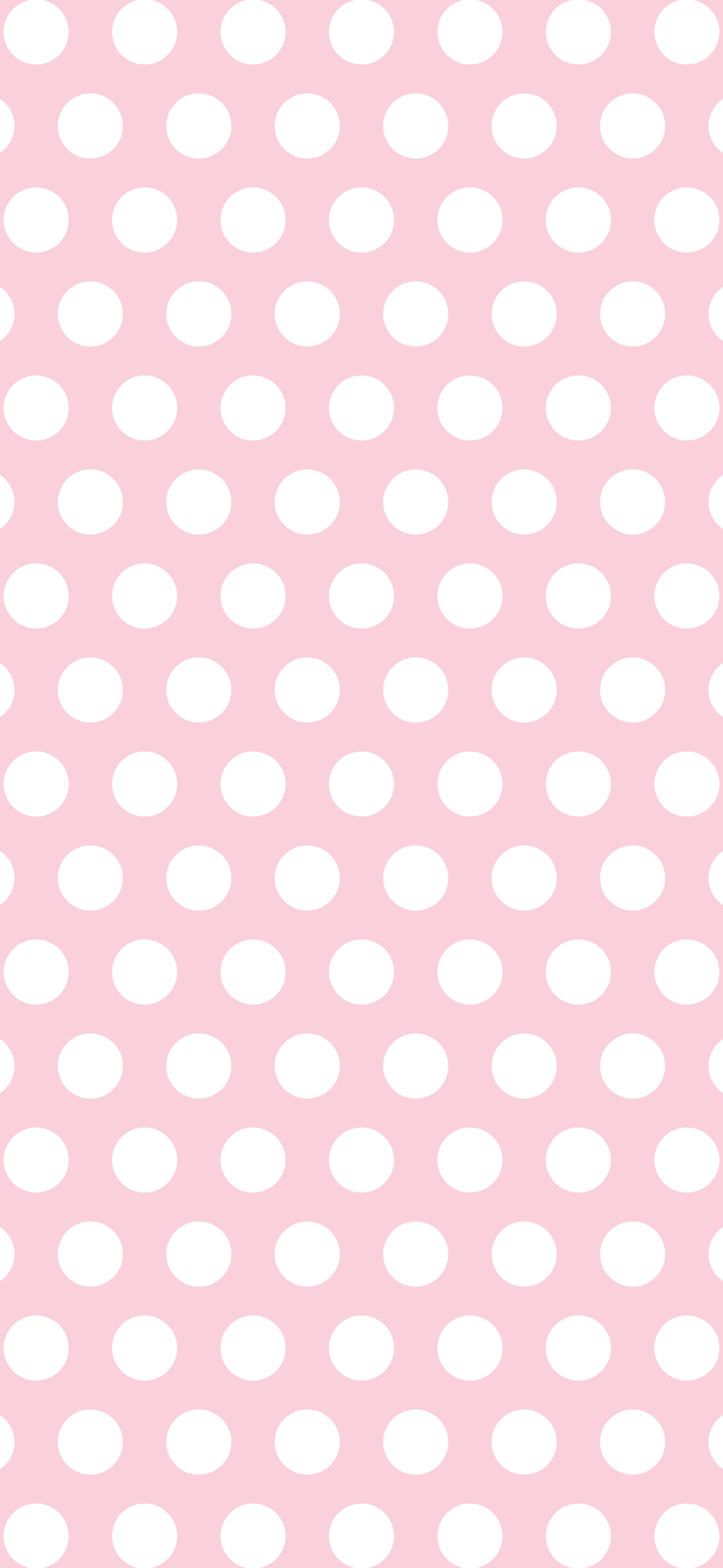 Pastel Pink Polka Dot wallpaper for iPhone and Android