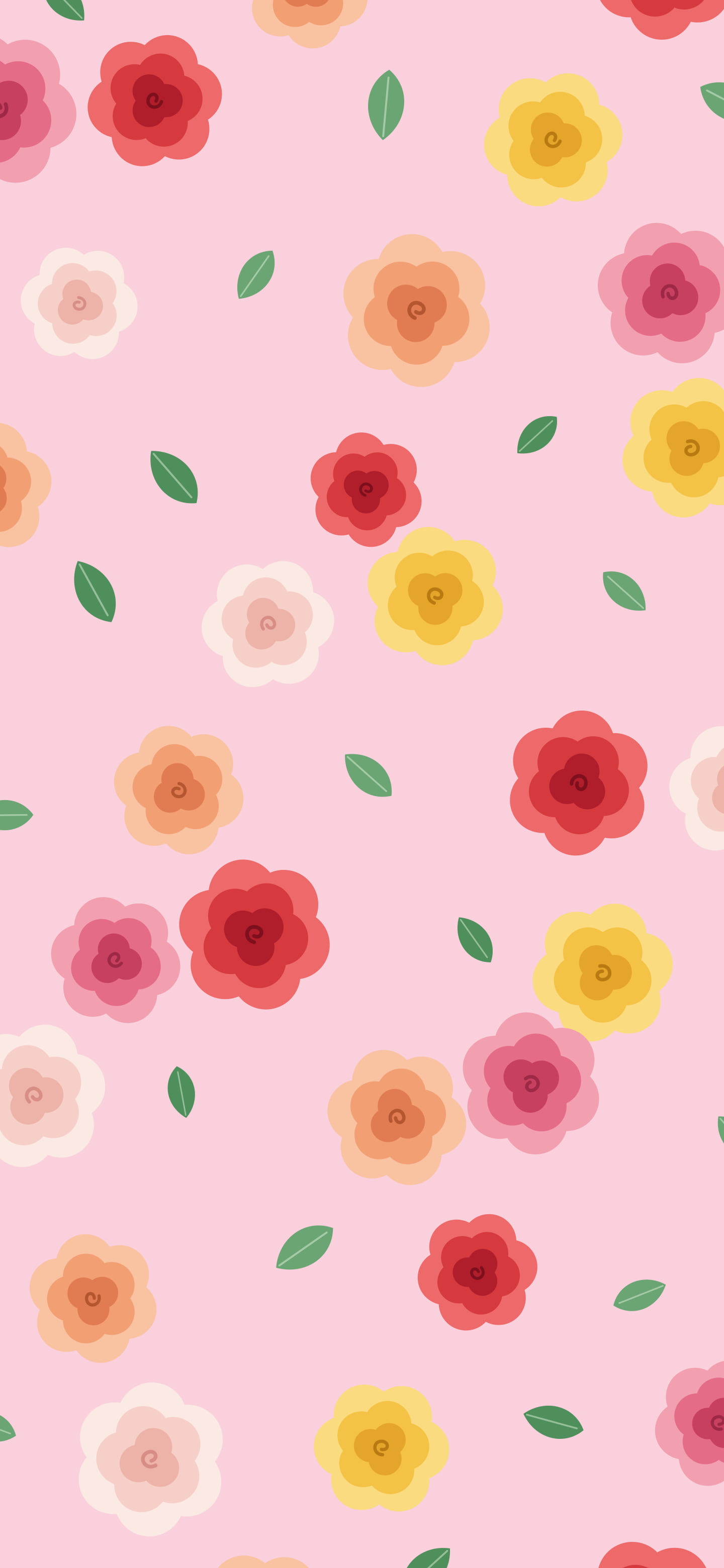 Pastel Pink Rose Pattern wallpaper for iPhone and Android