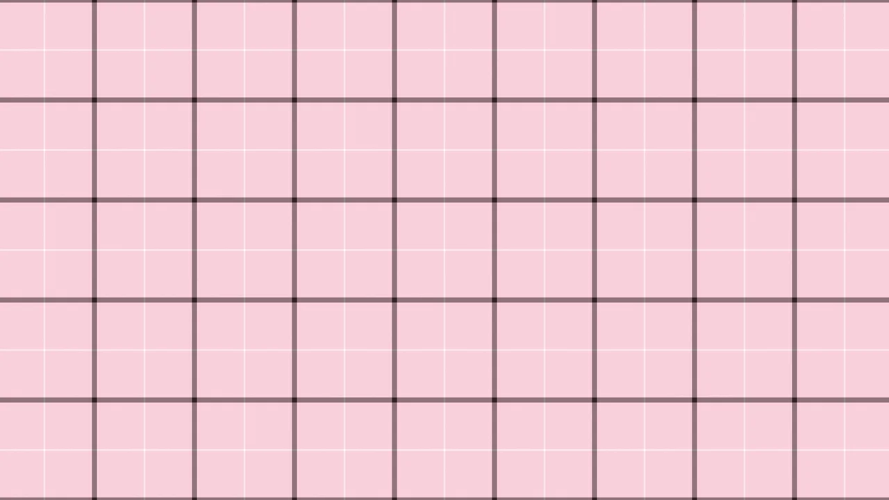 Pastel Pink Windowpane Plaid desktop wallpaper in 4K
