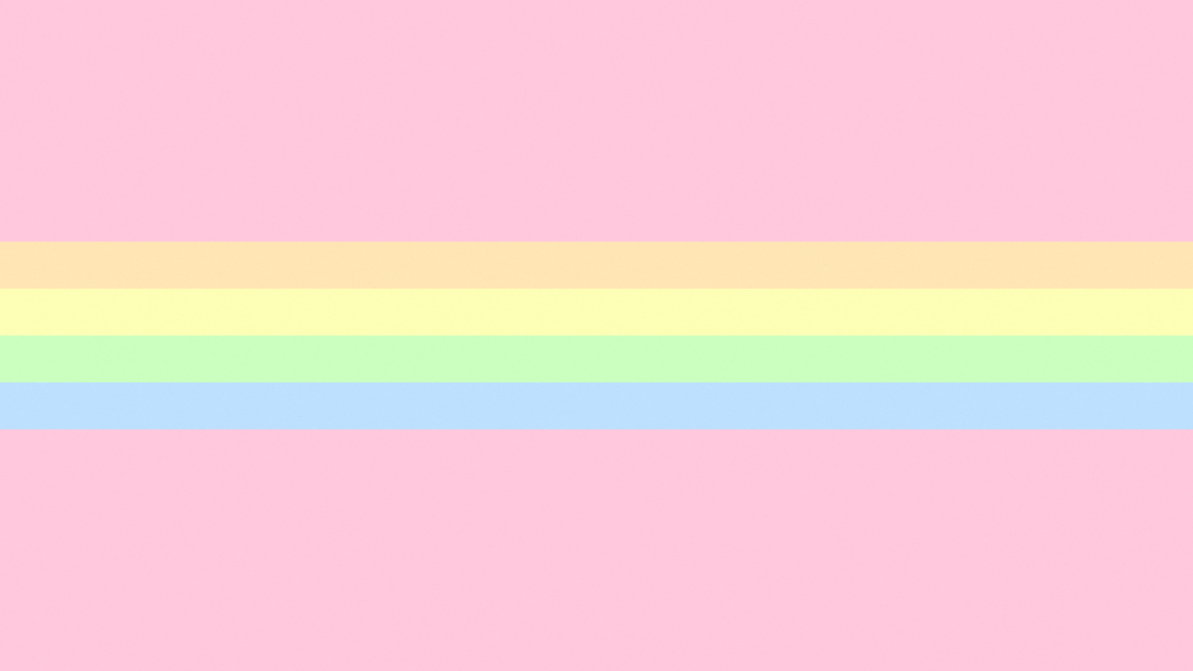 Pastel Rainbow Retro Stripe desktop wallpaper in 4K