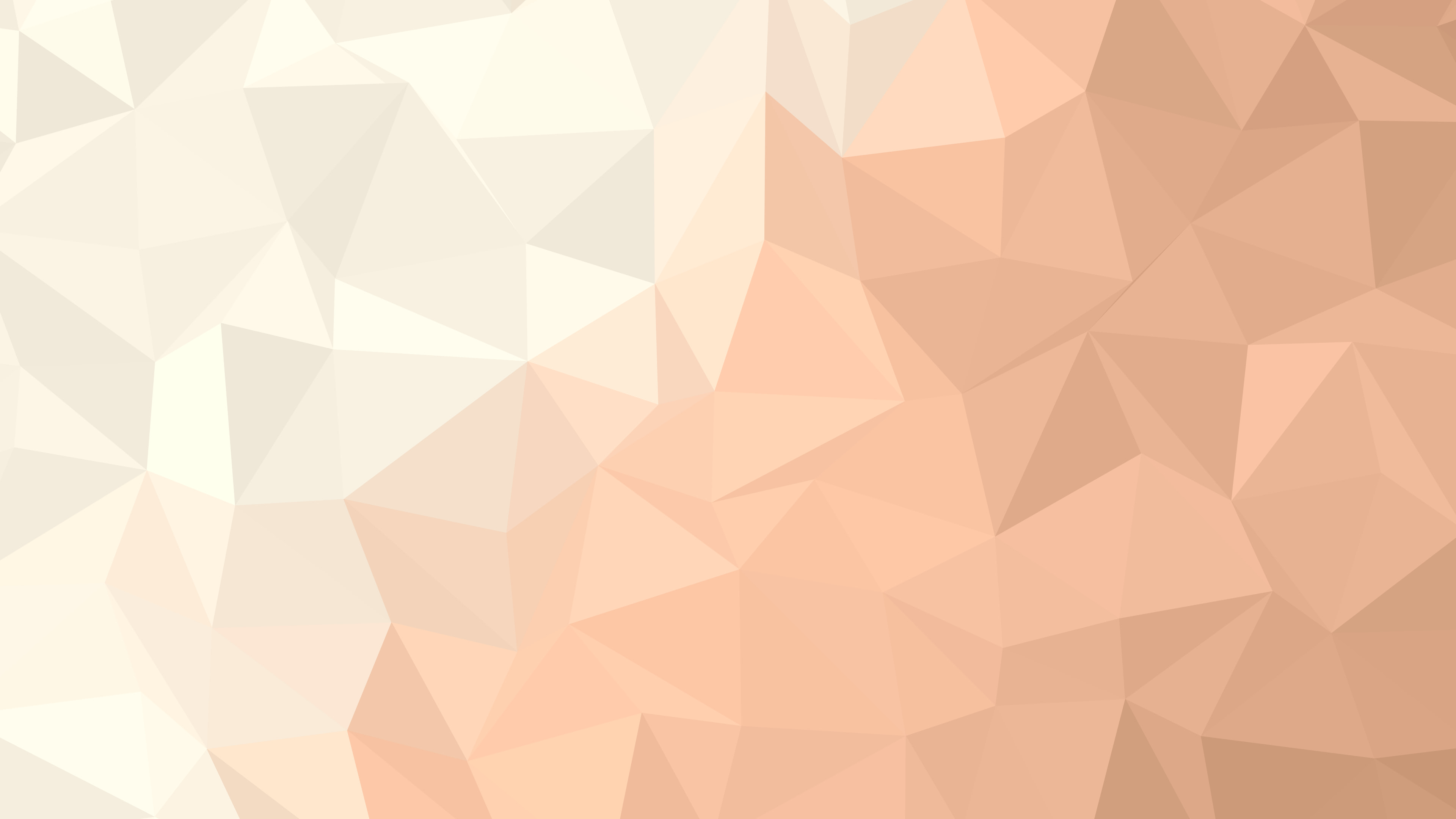 Peach and Cream Low Poly desktop wallpaper in 4K