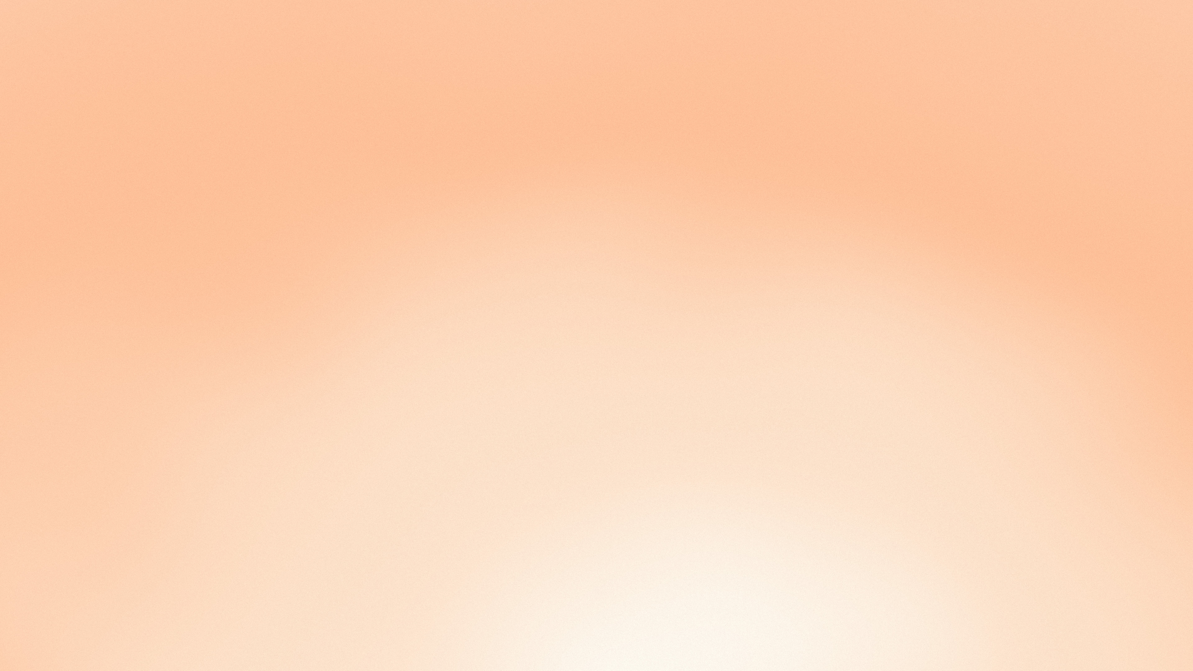 Peach and Cream Sunrise Aura Gradient desktop wallpaper in 4K