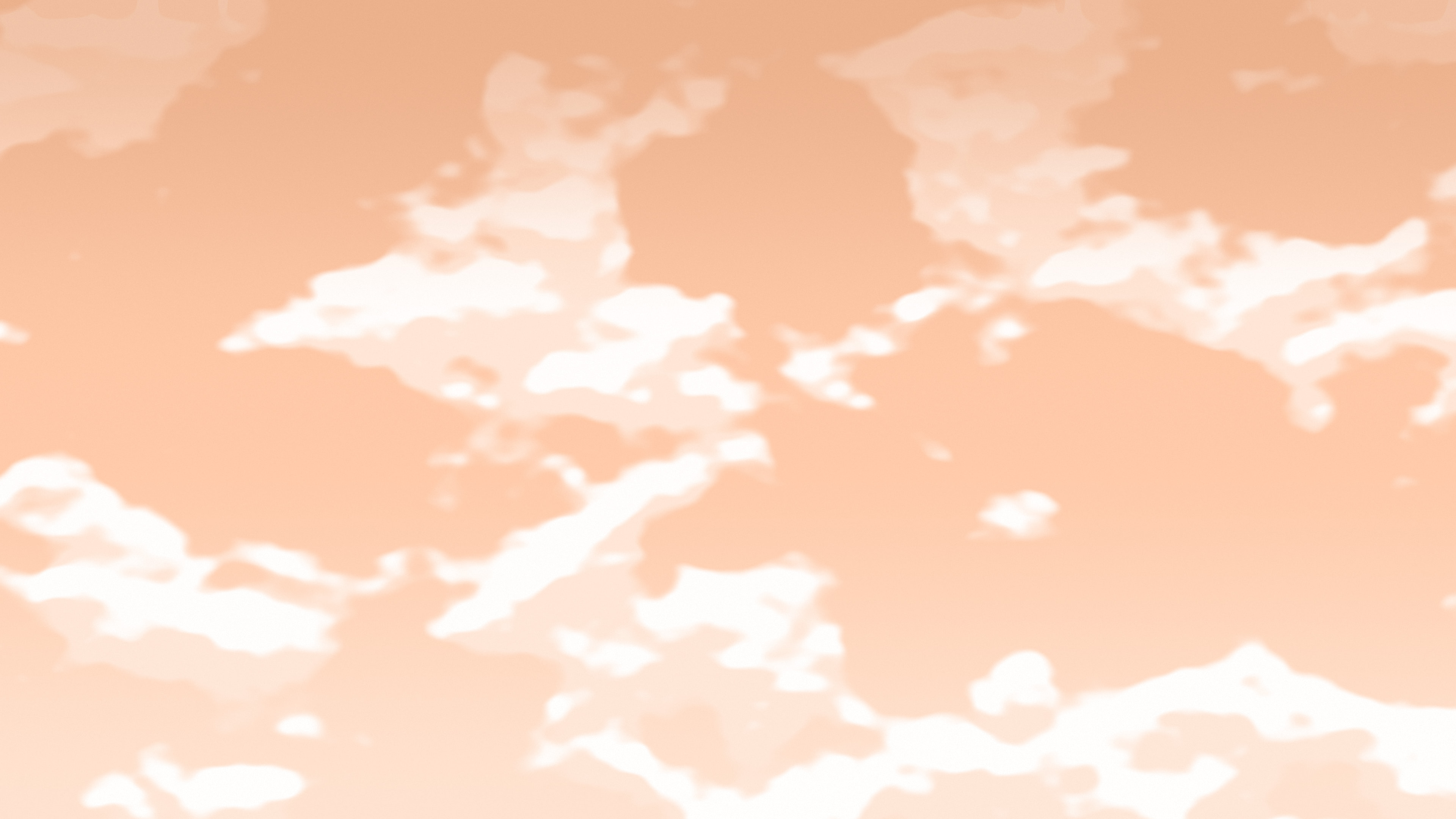 Peach Cloudy Sky desktop wallpaper in 4K