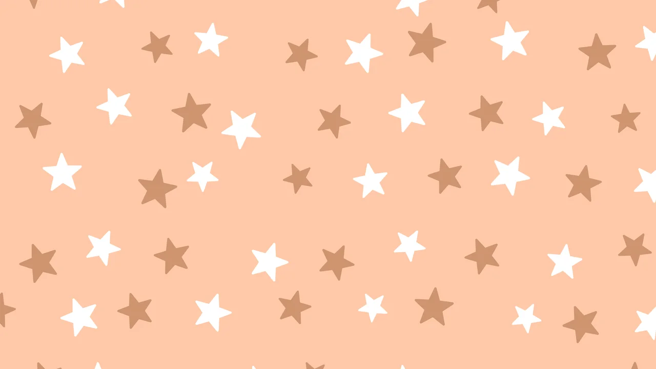 Peach Star Pattern desktop wallpaper in 4K