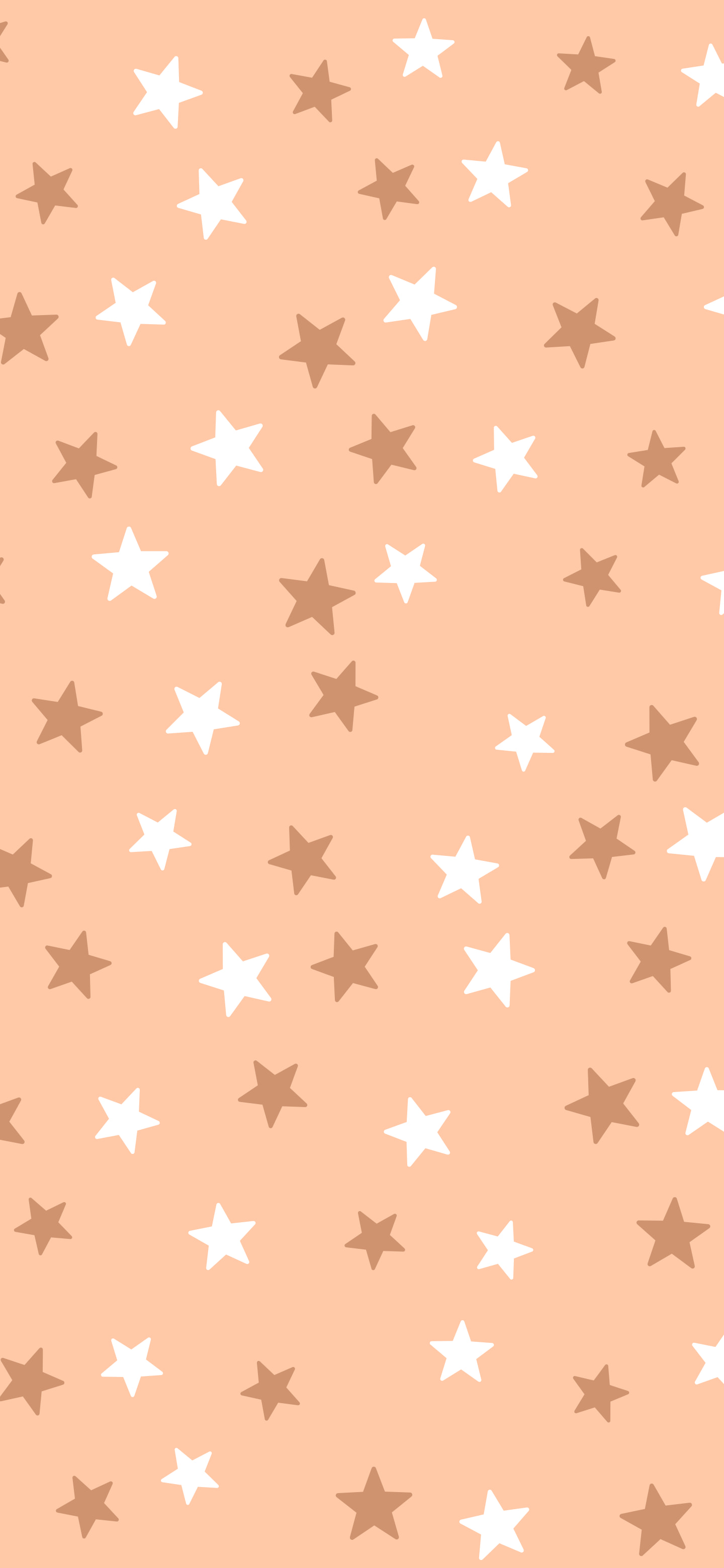 Peach Star Pattern wallpaper for iPhone and Android