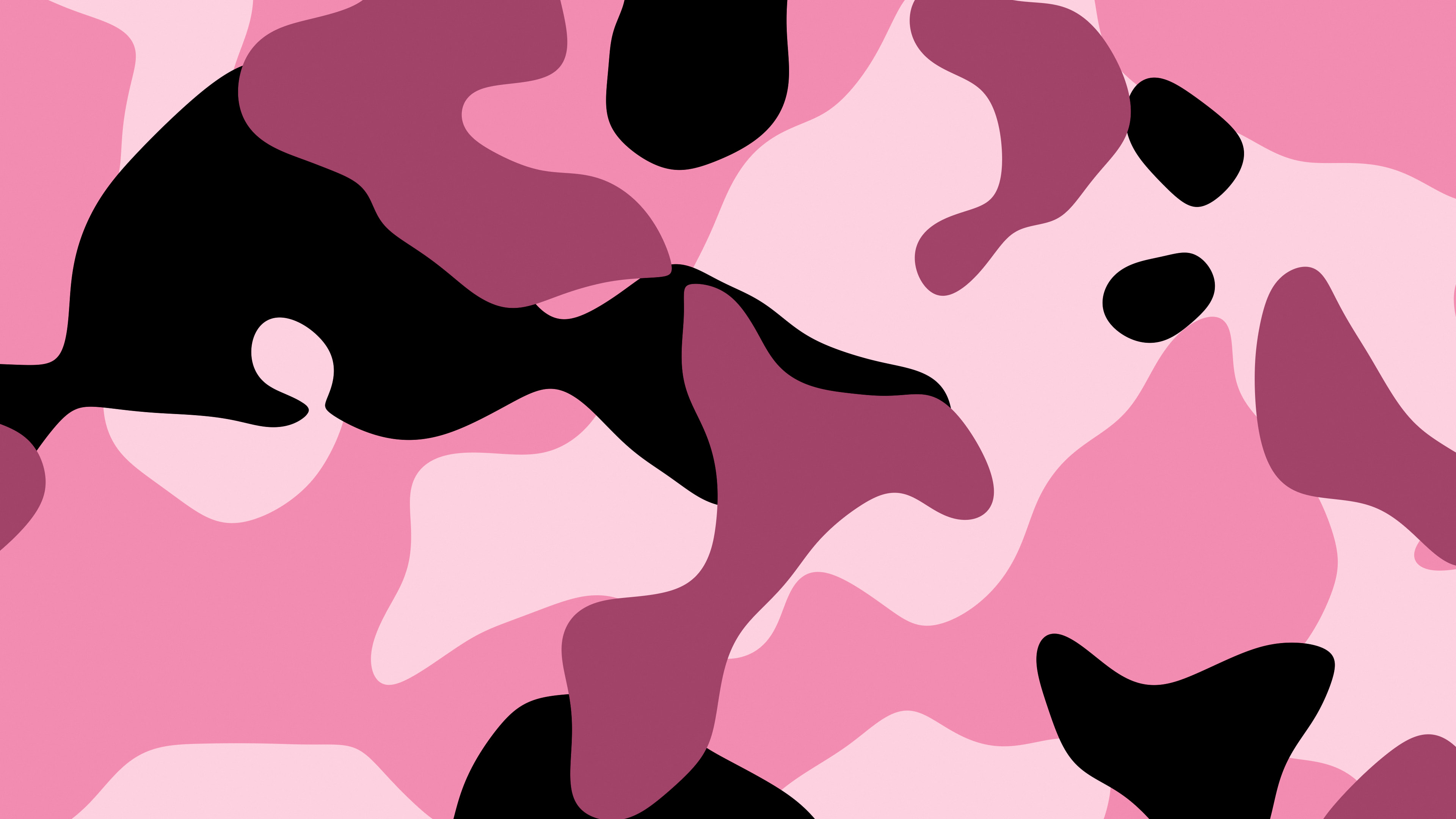 Pink and Black Camo desktop wallpaper in 4K