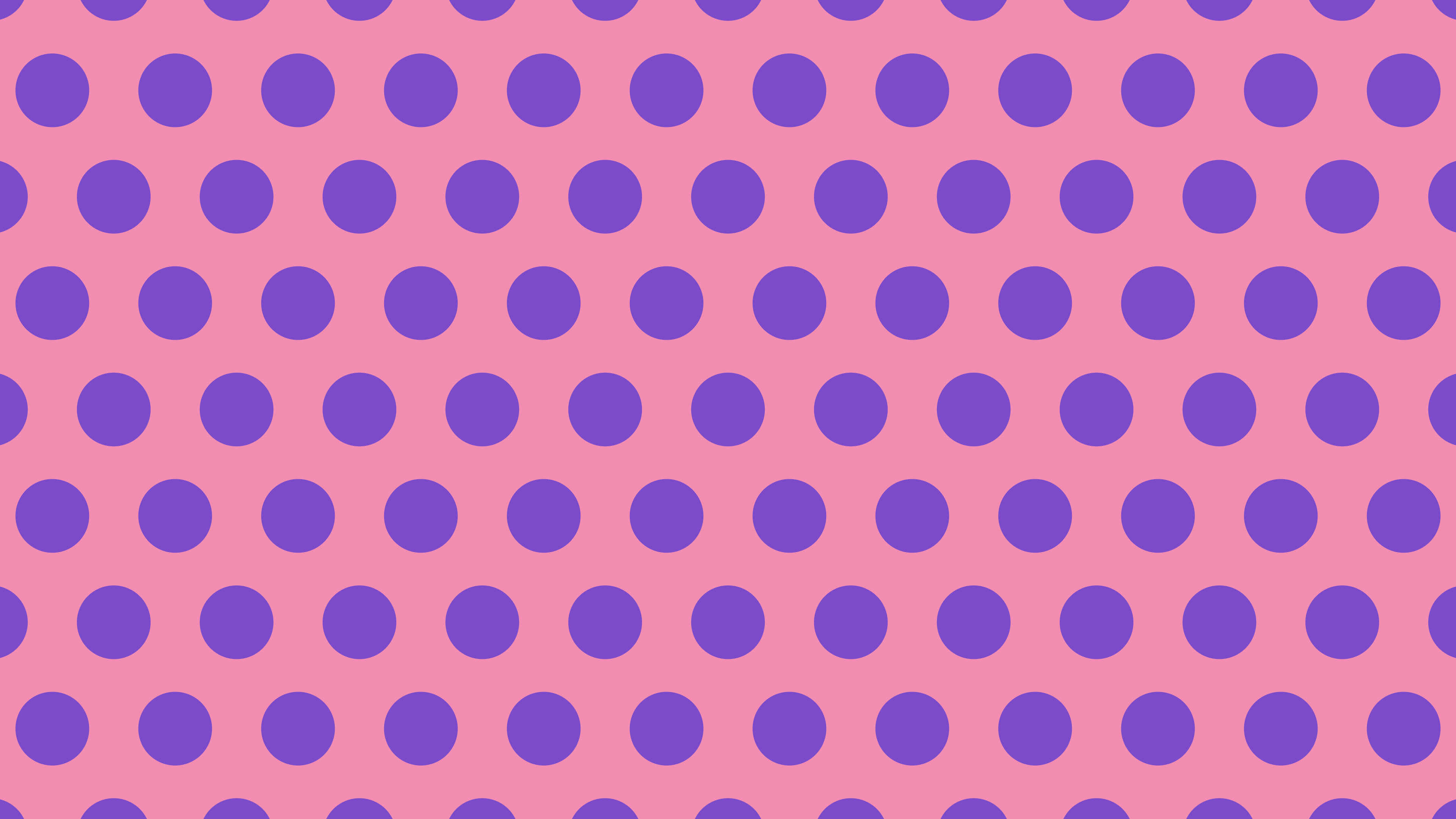 Pink and Purple Polka Dot desktop wallpaper in 4K