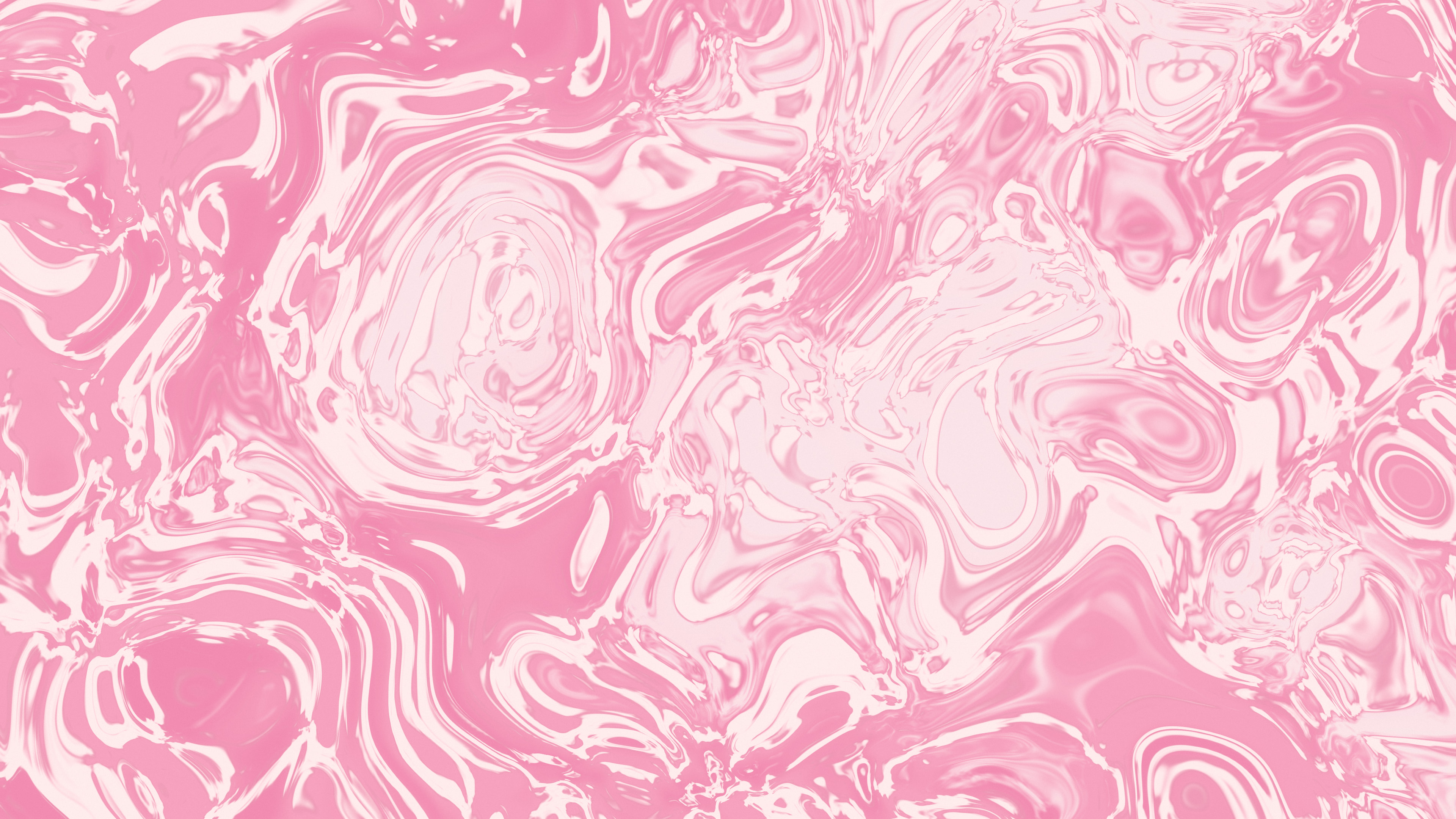 Pink and White Liquid Marble desktop wallpaper in 4K