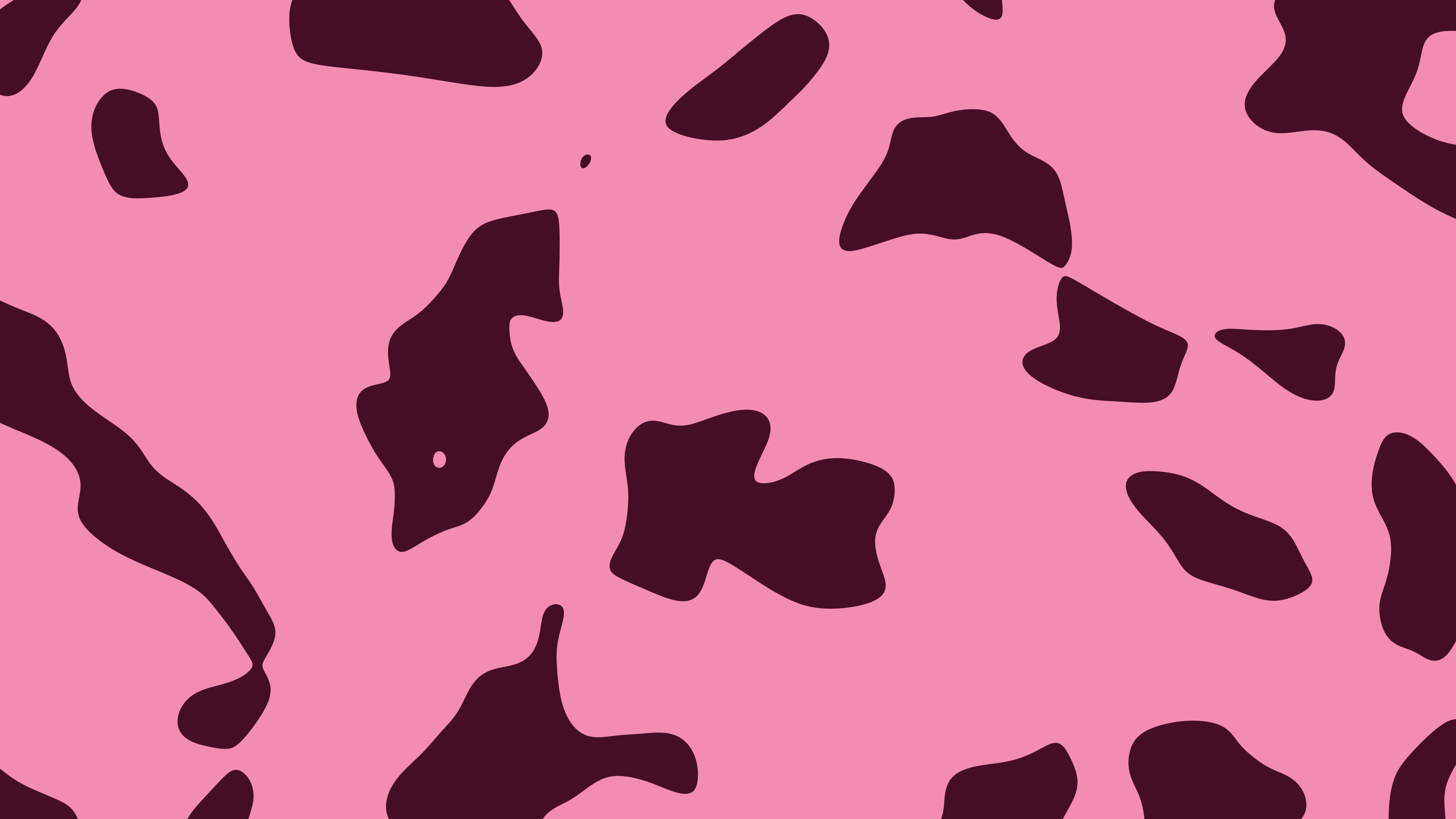 Pink Cow Print desktop wallpaper in 4K