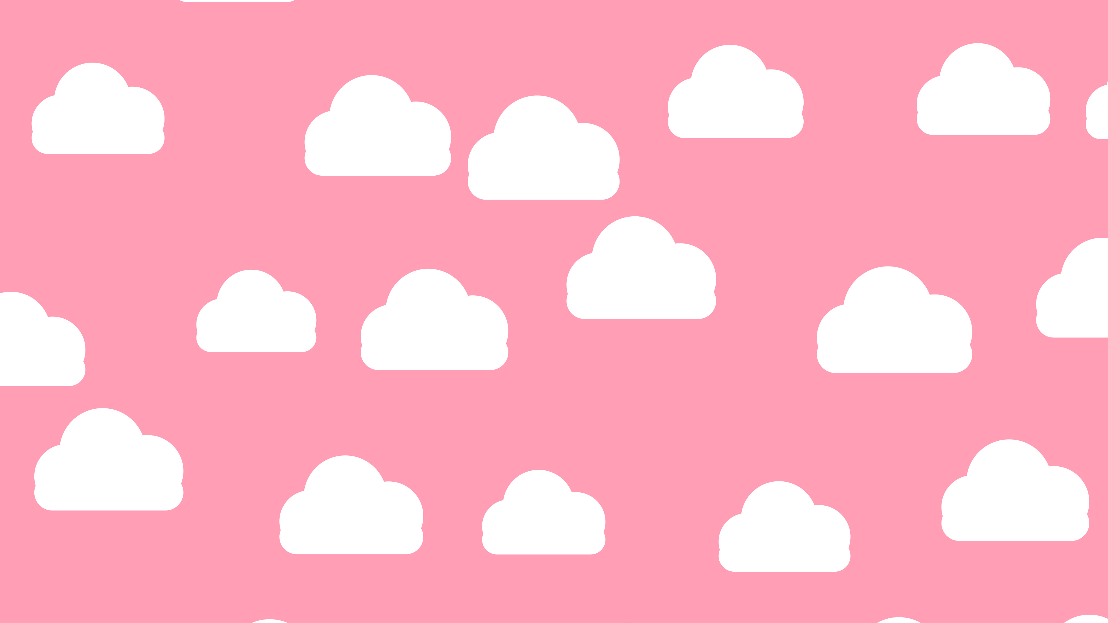 Pink Sunset Cloud Pattern desktop wallpaper in 4K