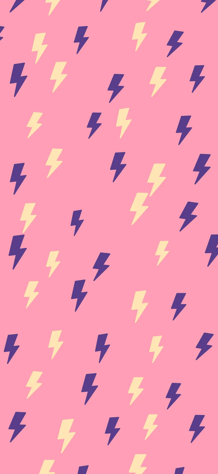 Pink Sunset Lightning Bolt Pattern wallpaper for iPhone and Android