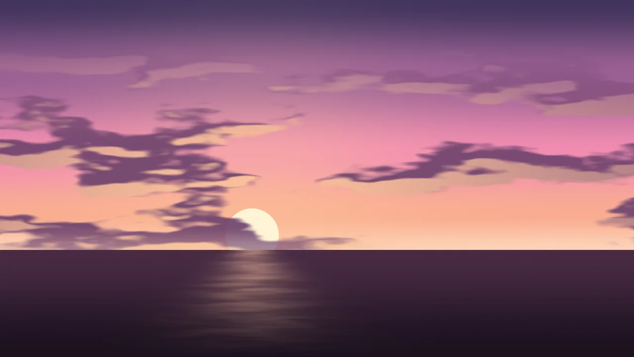 Pink Sunset Sky desktop wallpaper in 4K