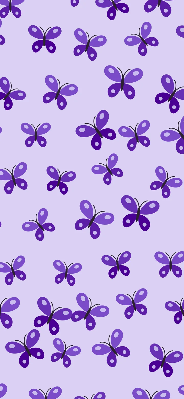 Purple Butterfly Pattern wallpaper for iPhone and Android