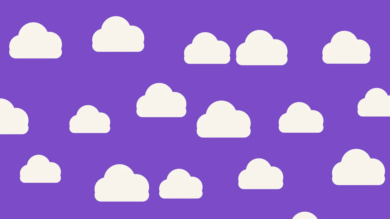 Purple Cloud Pattern desktop wallpaper in 4K