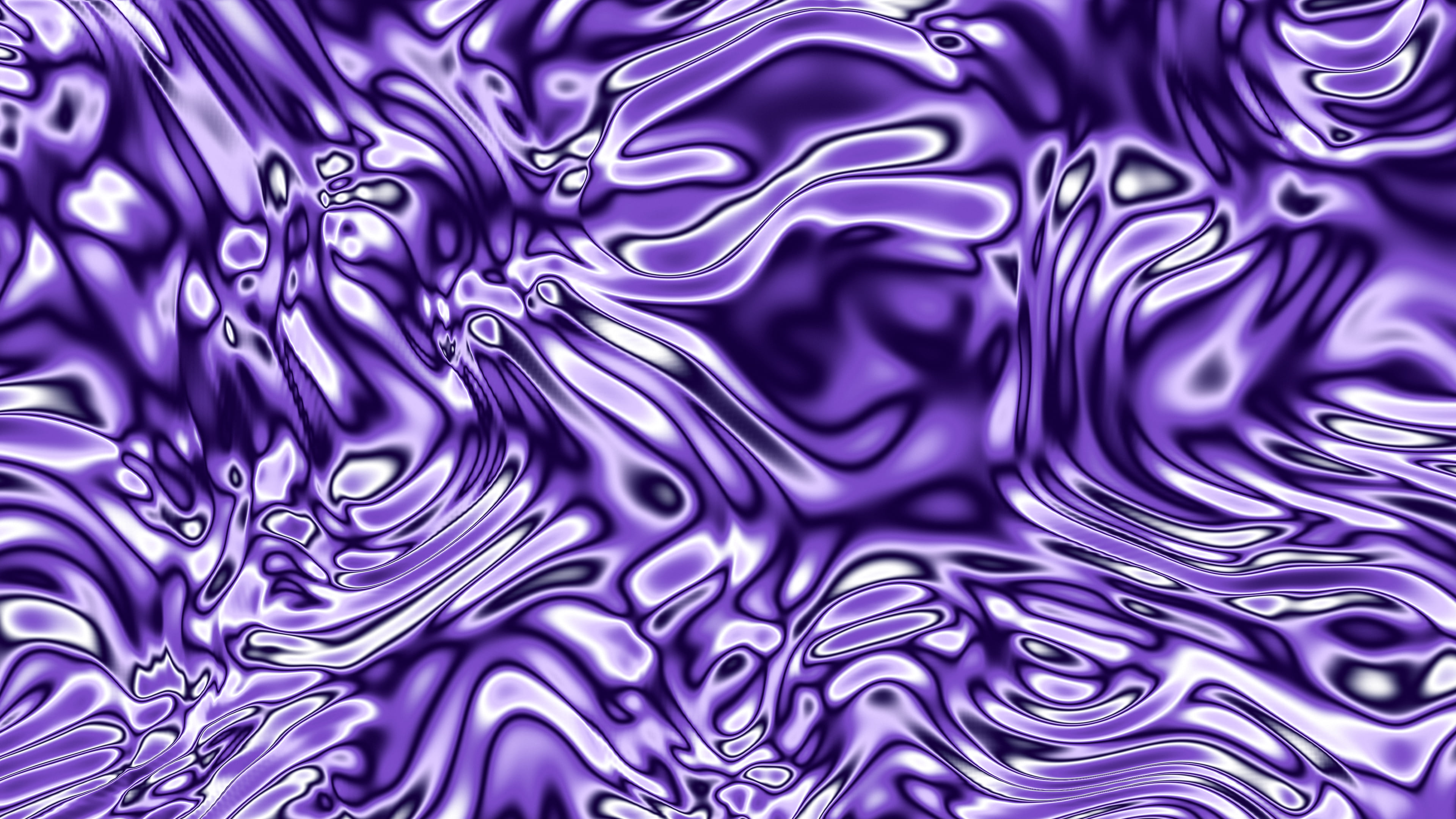 Purple Liquid Chrome desktop wallpaper in 4K