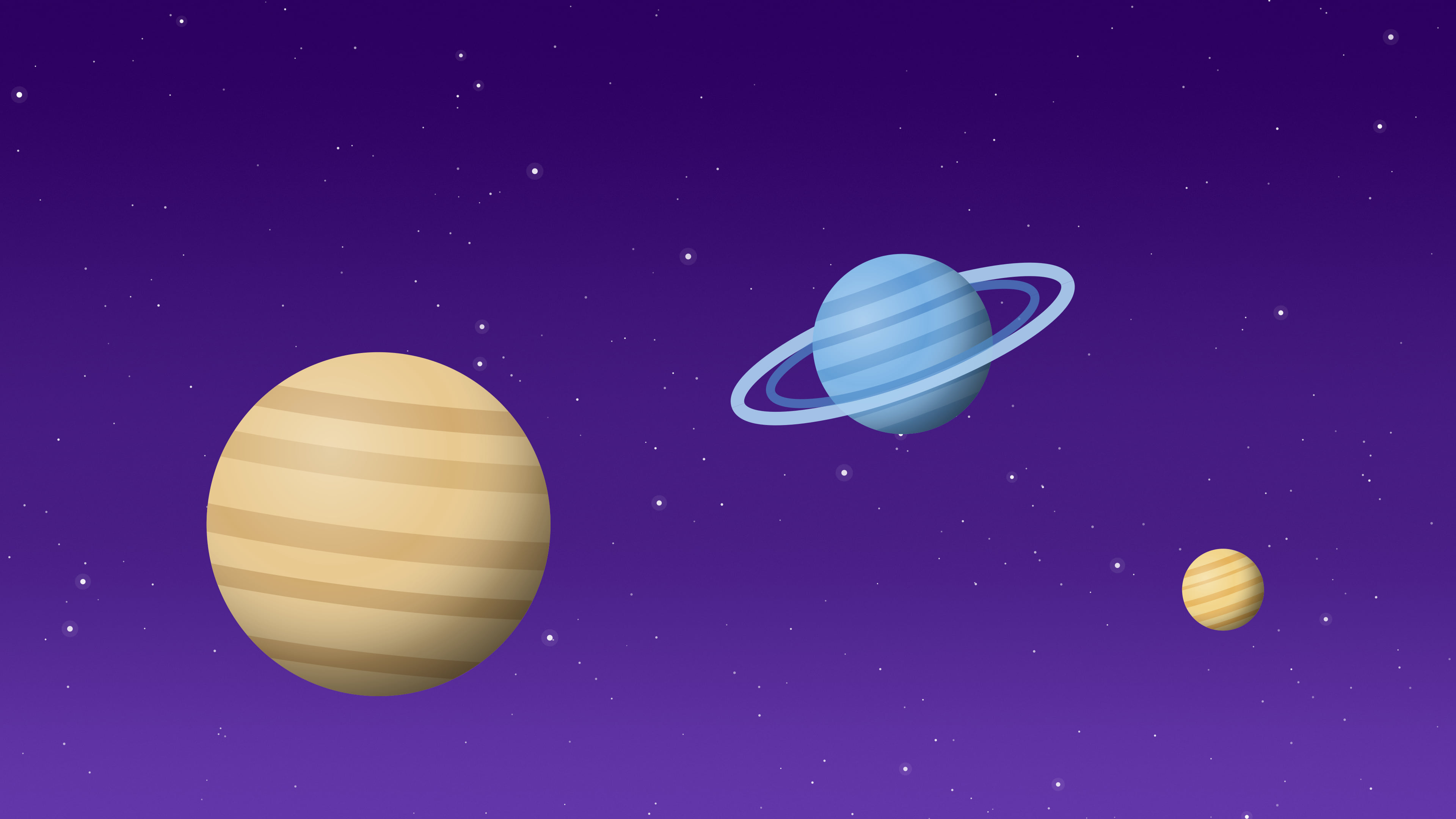 Purple Planets desktop wallpaper in 4K