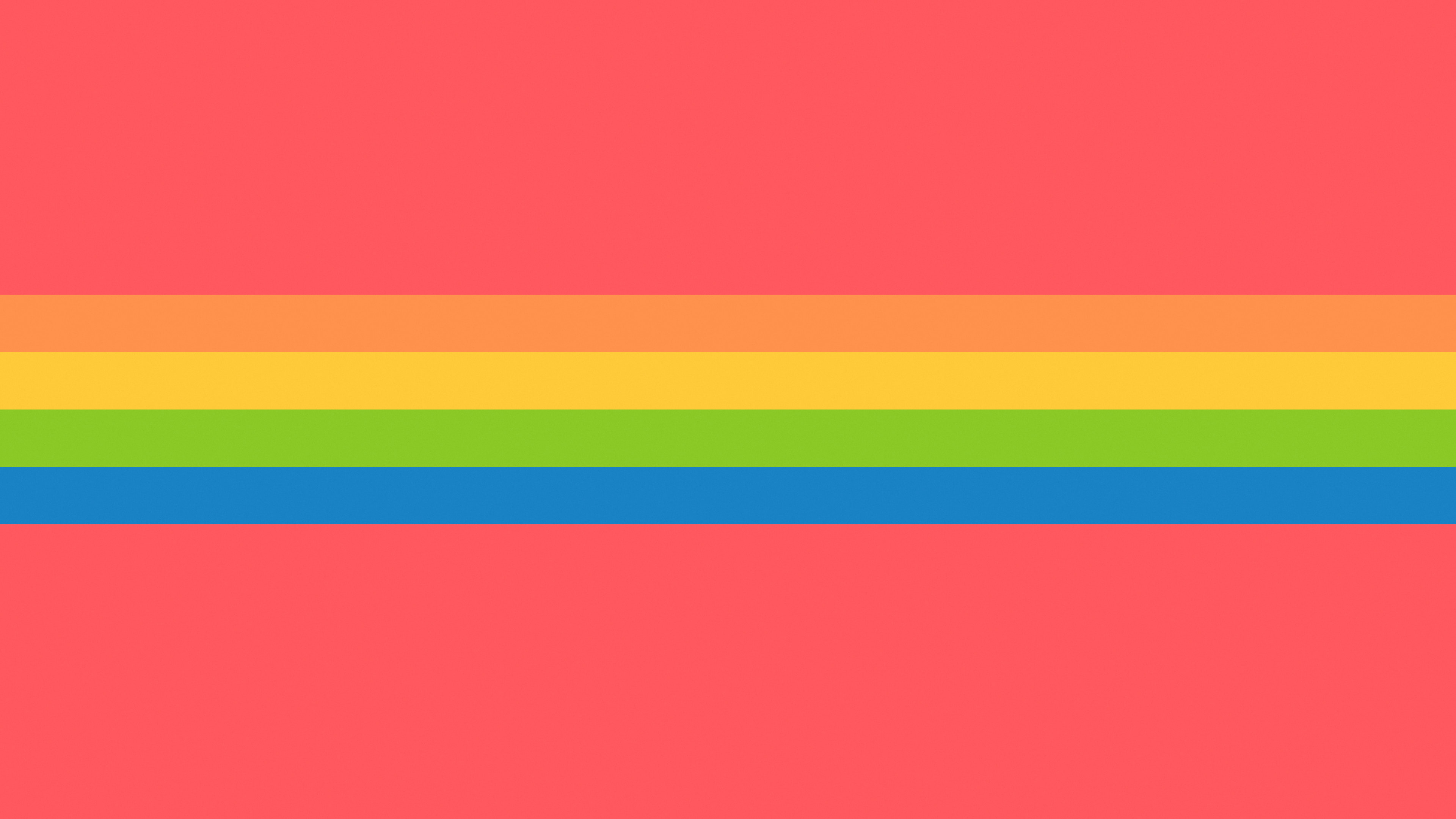 Rainbow Retro Stripe desktop wallpaper in 4K