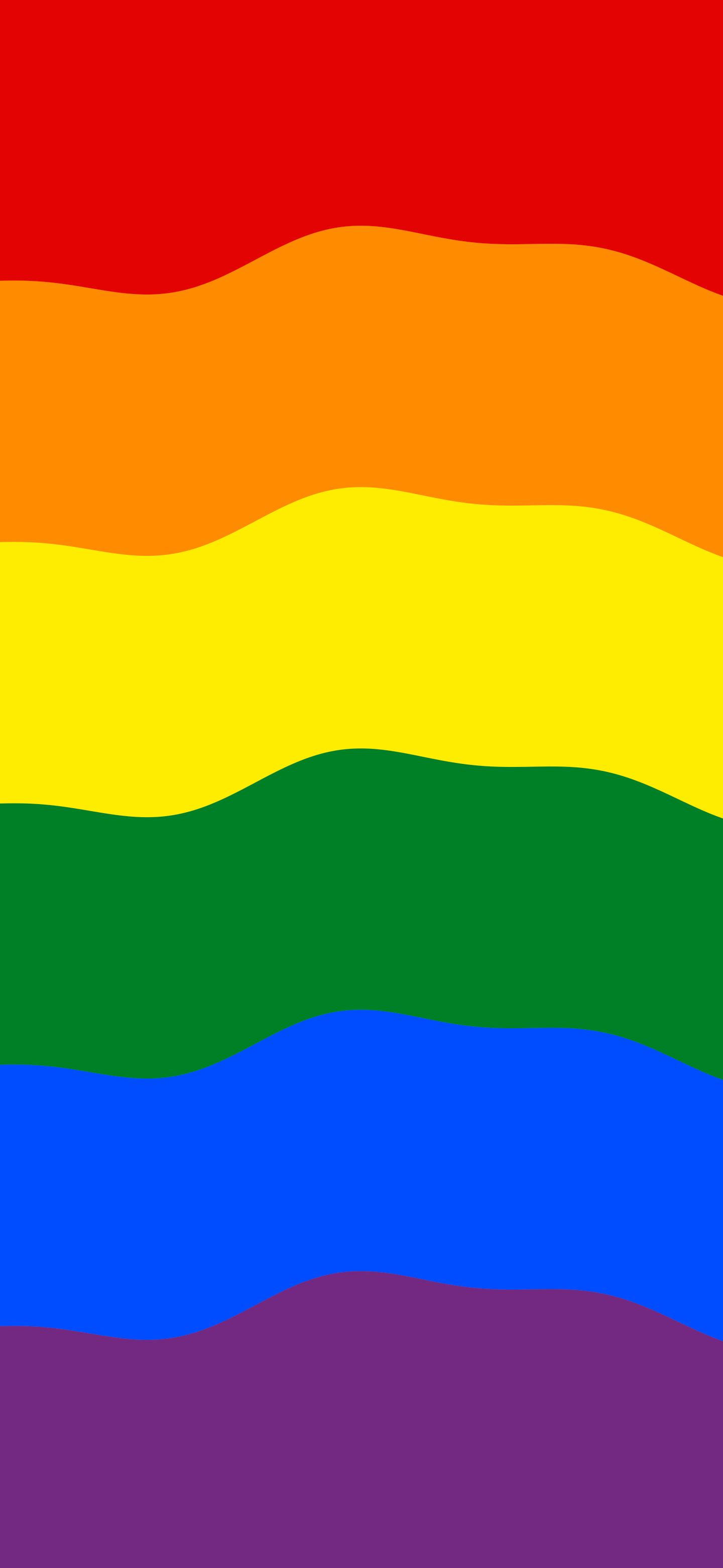 Rainbow Wavy Pride Flag wallpaper for iPhone and Android