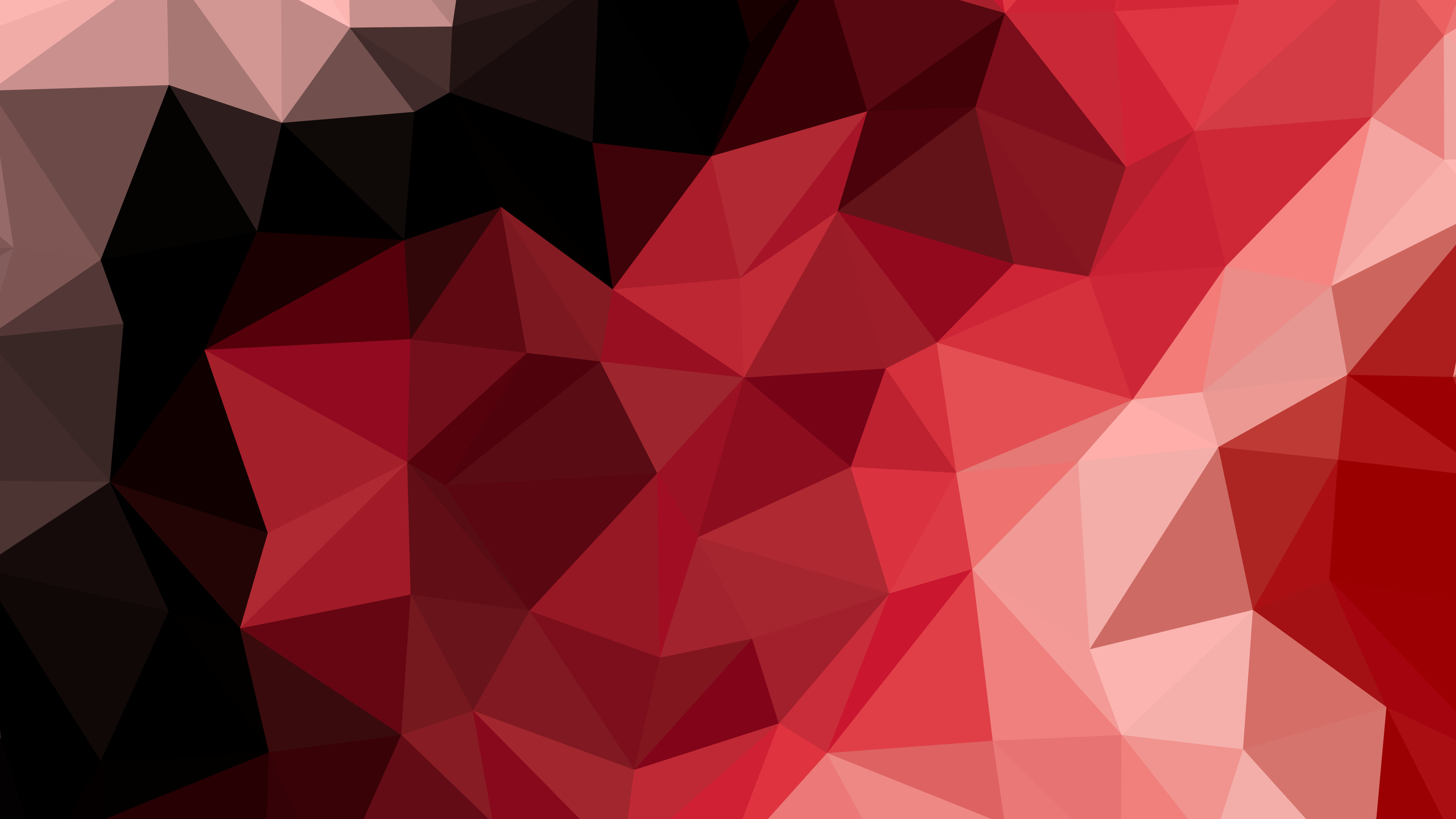 Red and Black Low Poly desktop wallpaper in 4K
