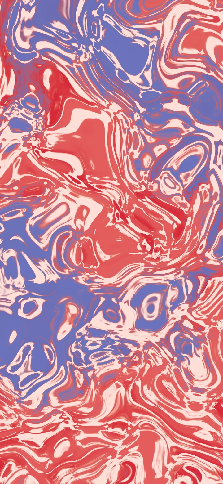 Red and Blue Liquid Marble wallpaper for iPhone and Android