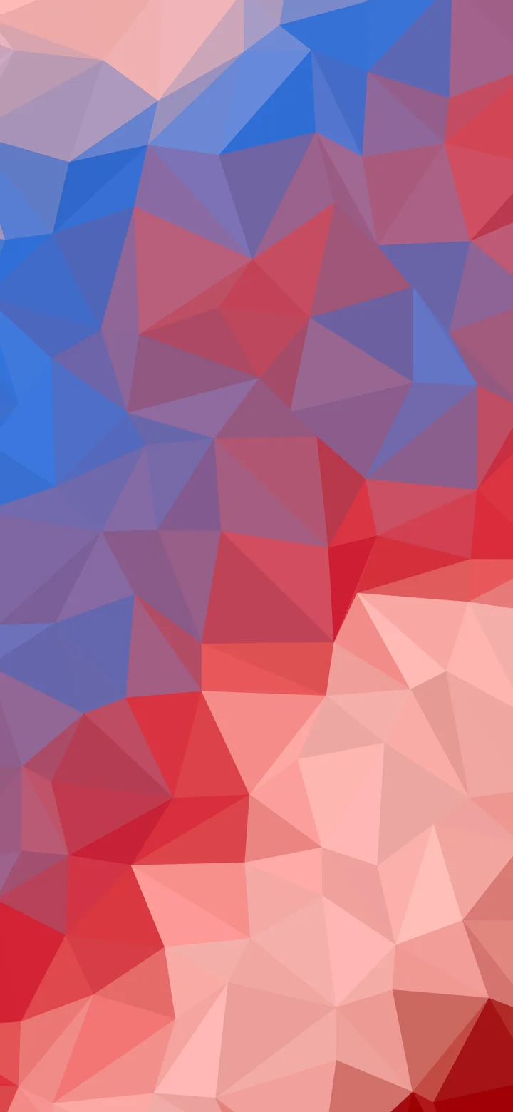 Red and Blue Low Poly wallpaper for iPhone and Android