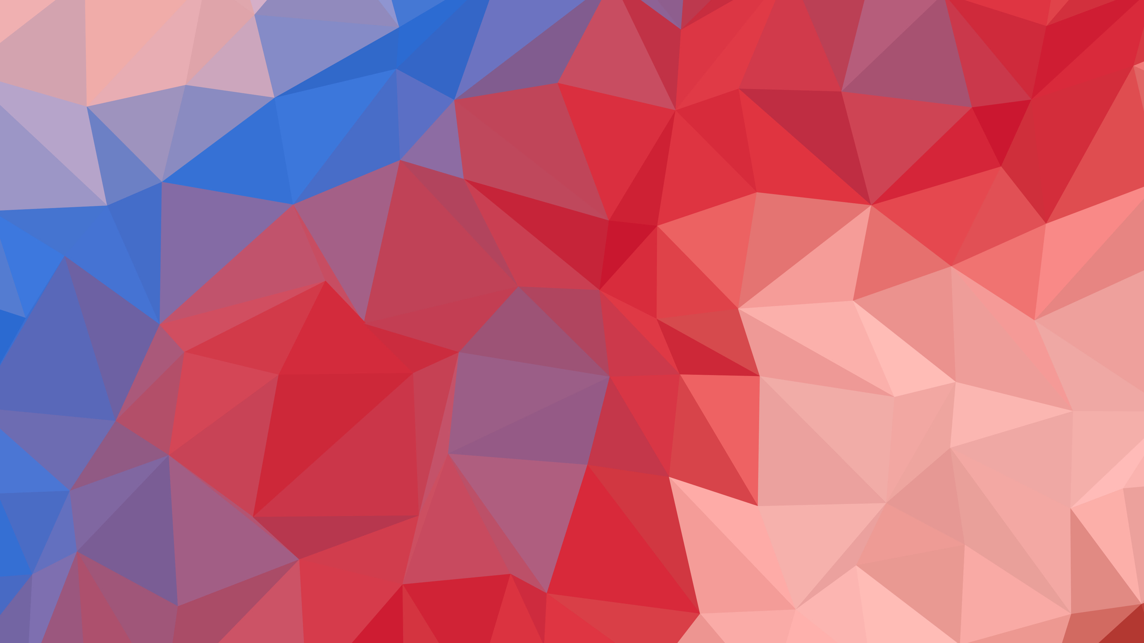 Red and Blue Low Poly desktop wallpaper in 4K