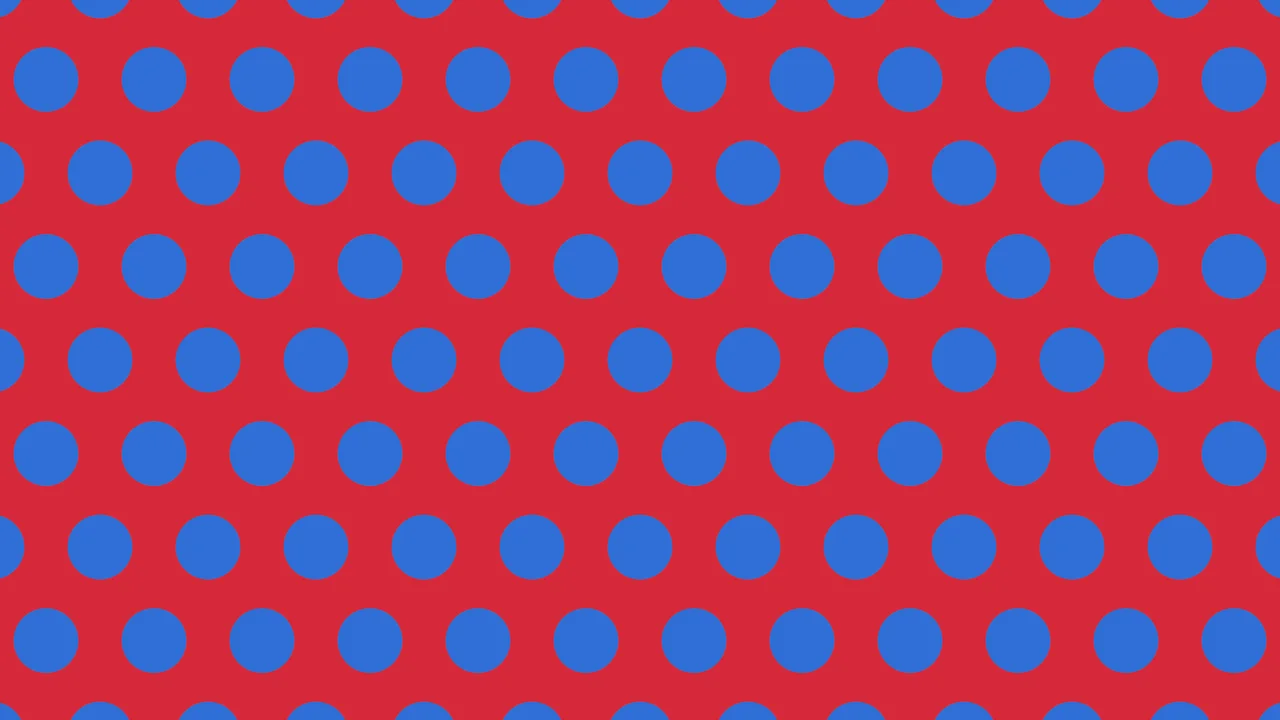 Red and Blue Polka Dot desktop wallpaper in 4K