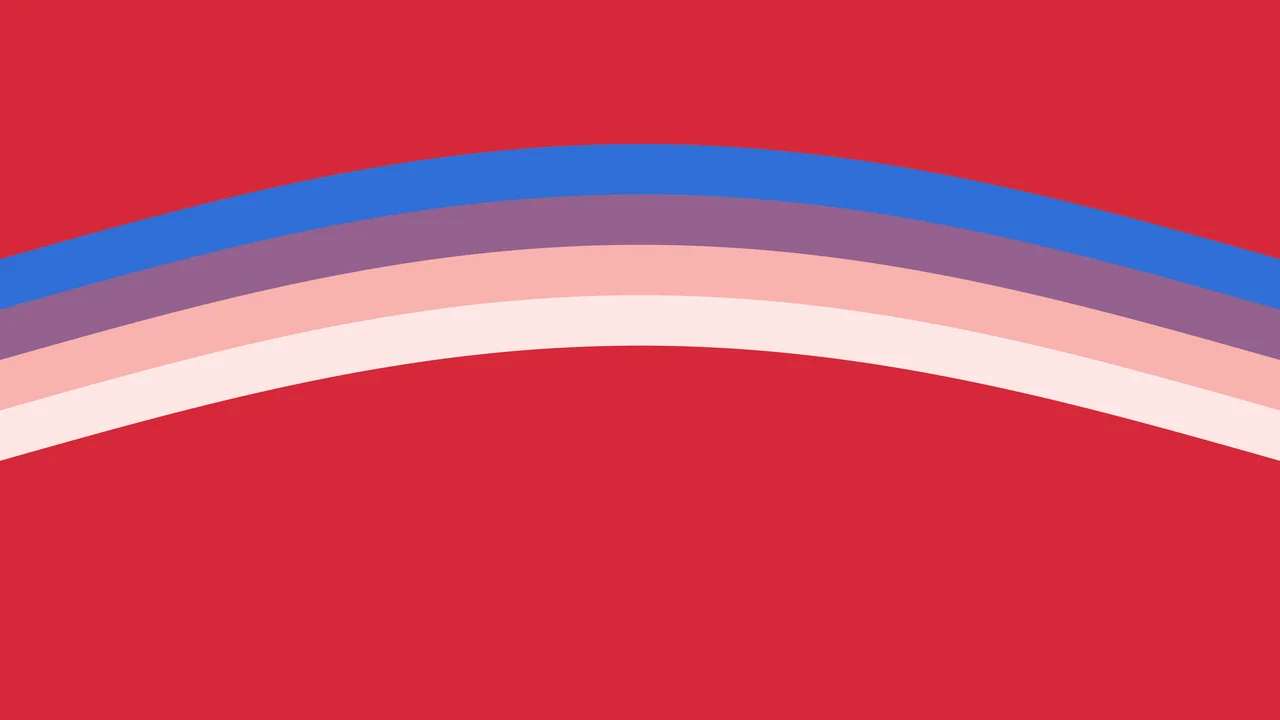 Red and Blue Retro Stripe desktop wallpaper in 4K