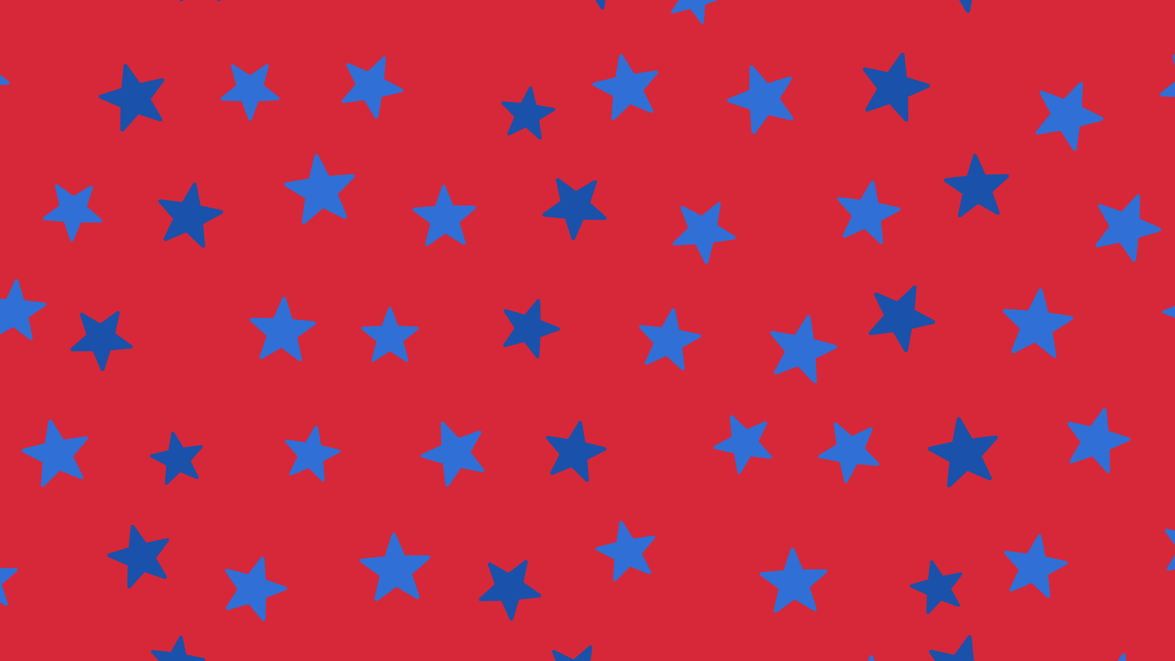Red and Blue Star Pattern desktop wallpaper in 4K