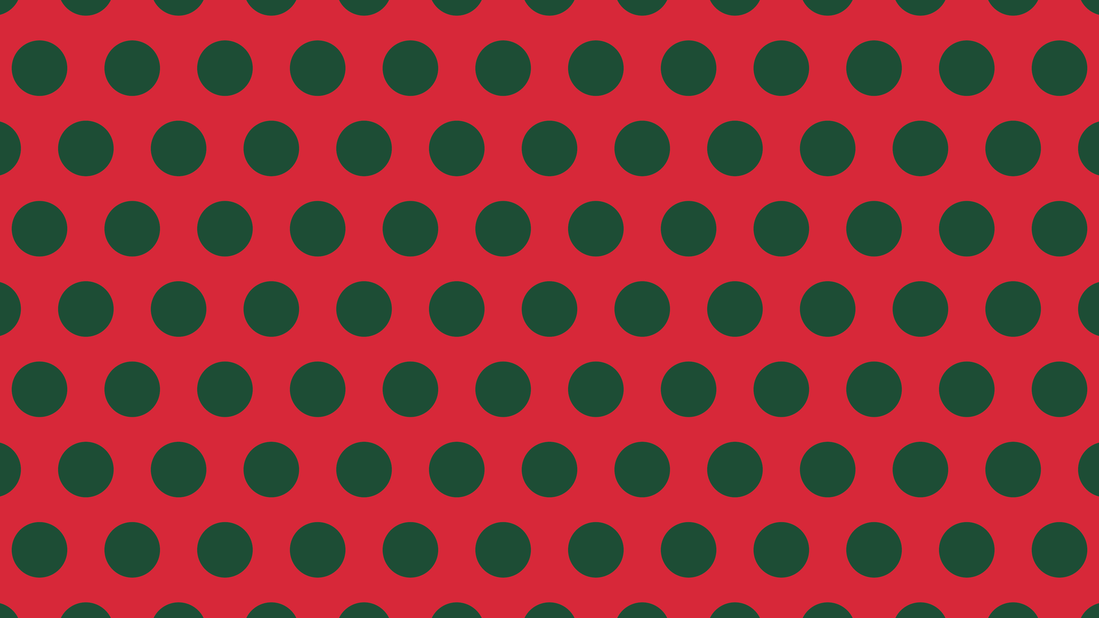 Red and Dark Green Polka Dot desktop wallpaper in 4K