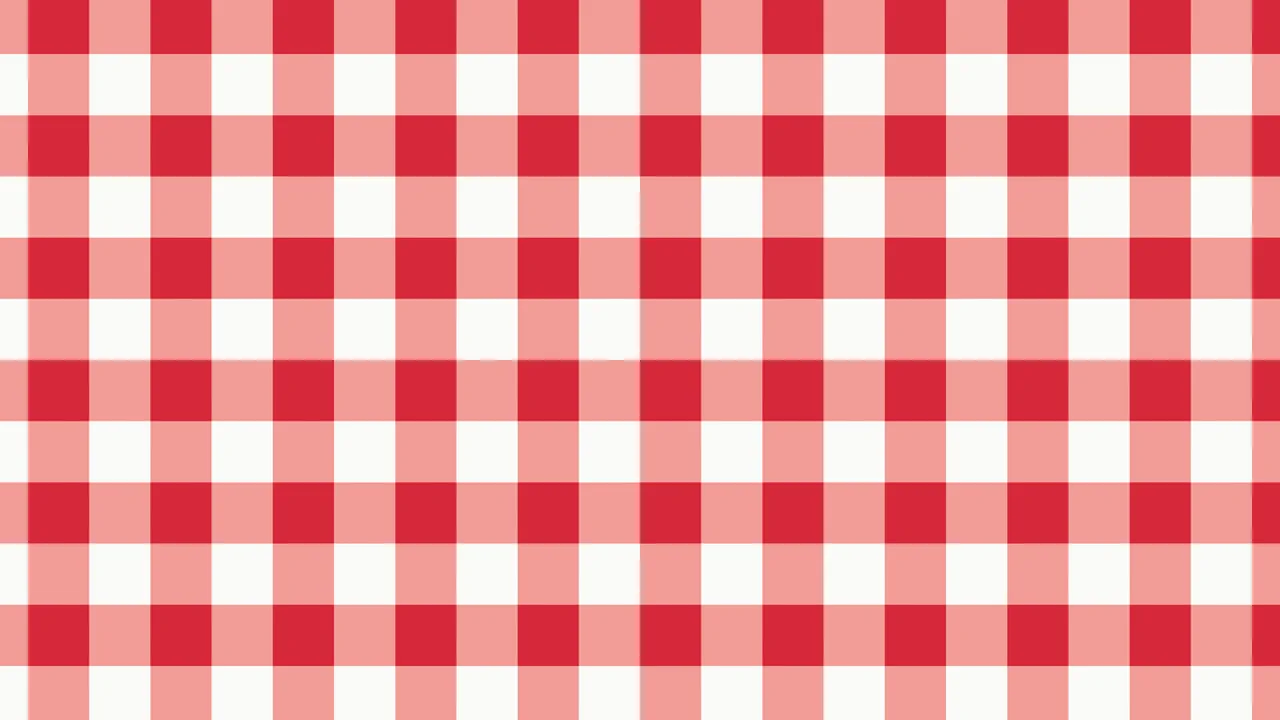 Red and White Gingham desktop wallpaper in 4K