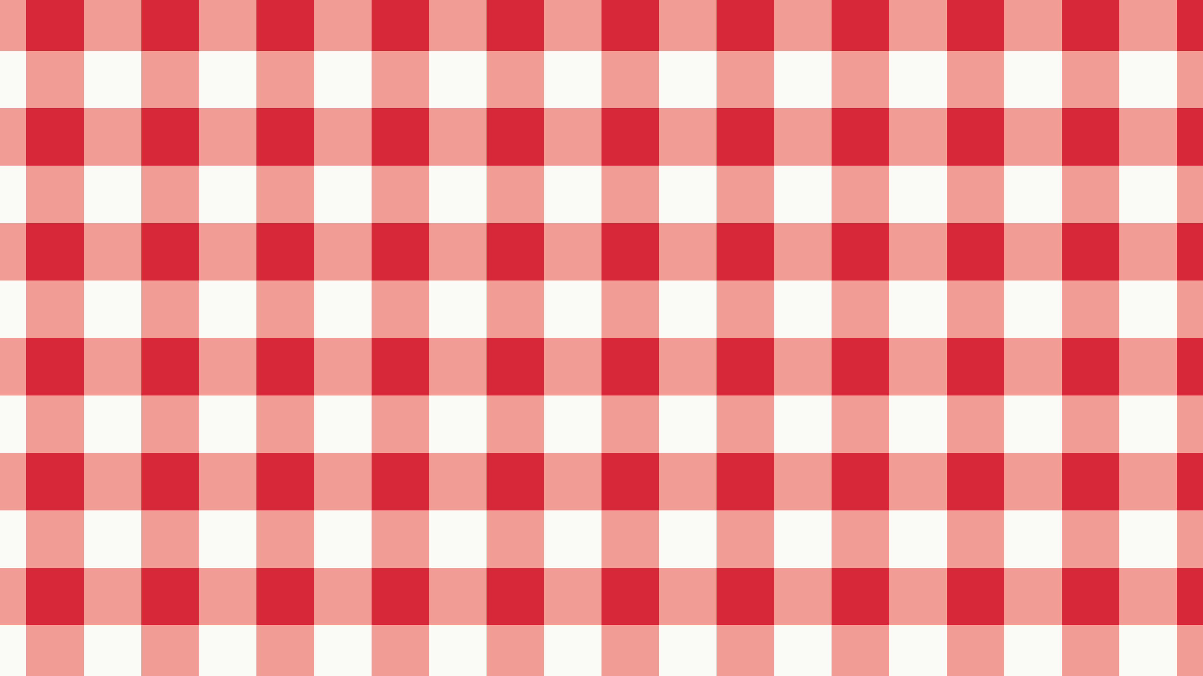 Red and White Gingham desktop wallpaper in 4K