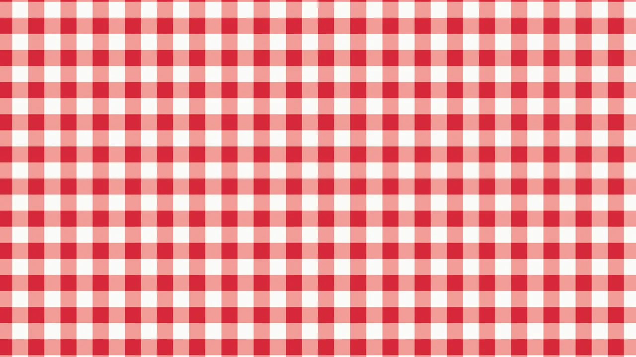 Red and White Mini Gingham desktop wallpaper in 4K