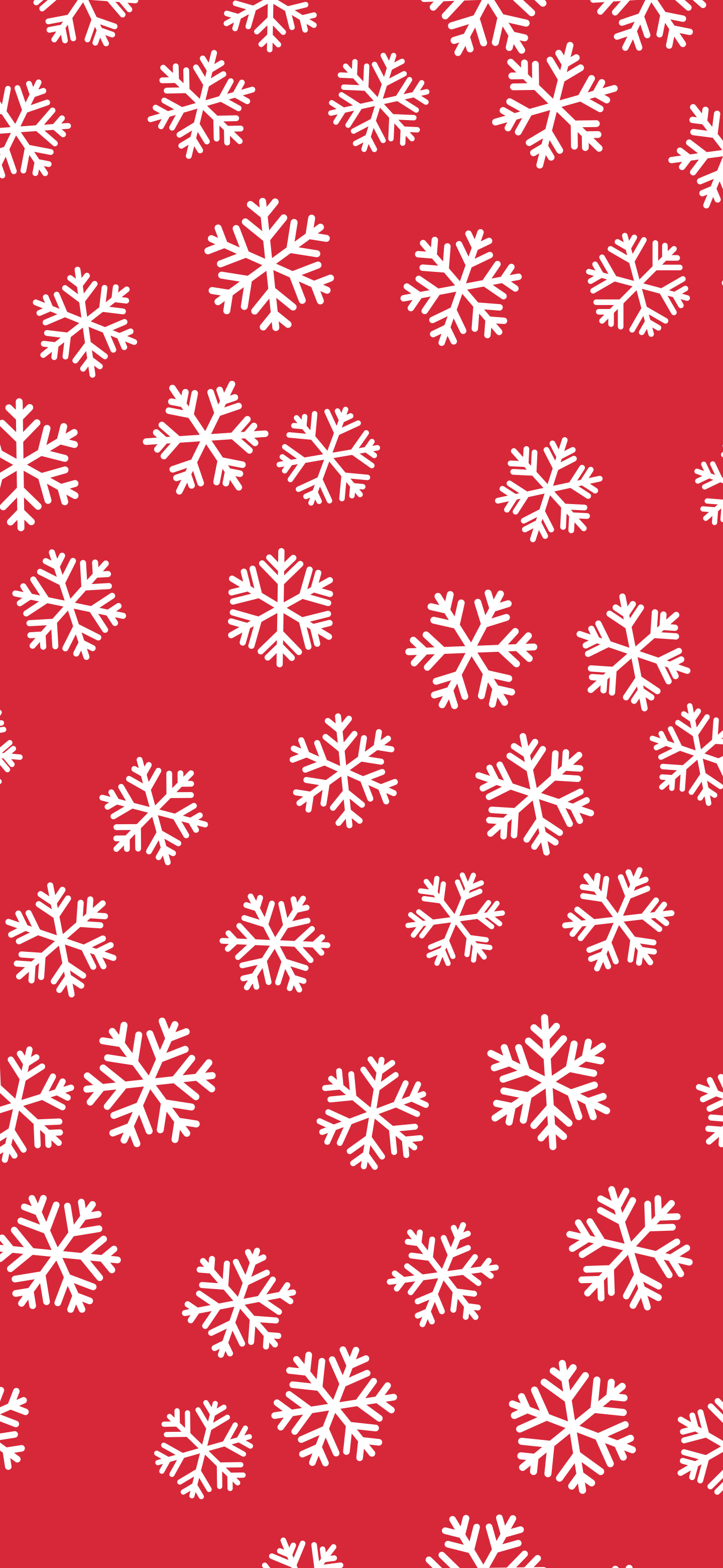 Red and White Snowflake Pattern wallpaper for iPhone and Android