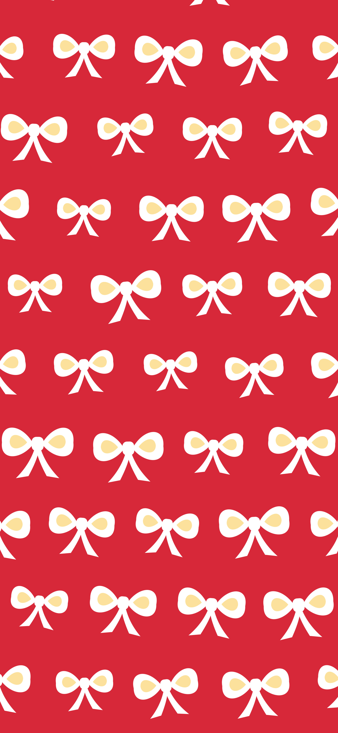 Red Bow Pattern wallpaper for iPhone and Android