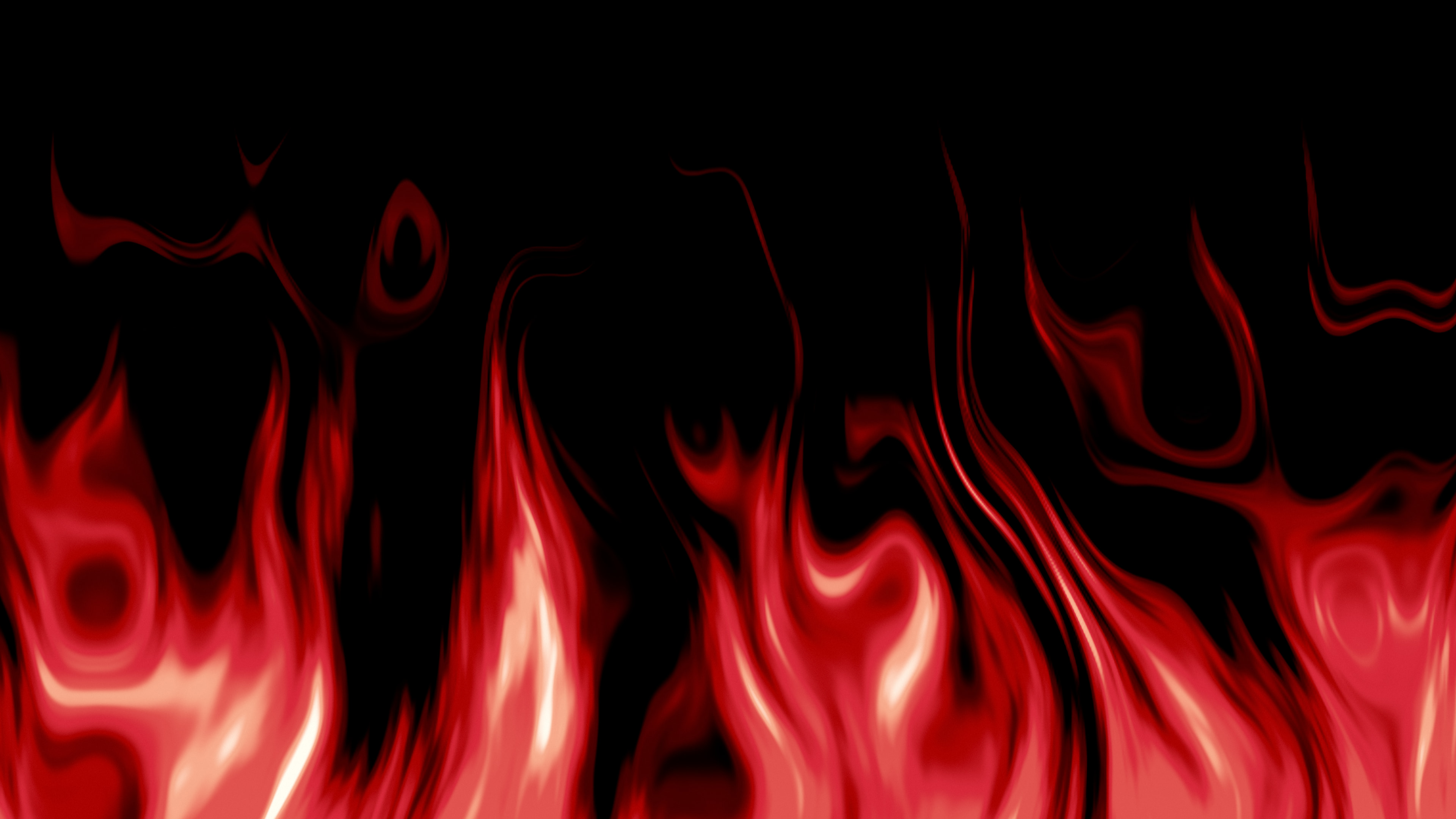 Red Fire Flames desktop wallpaper in 4K